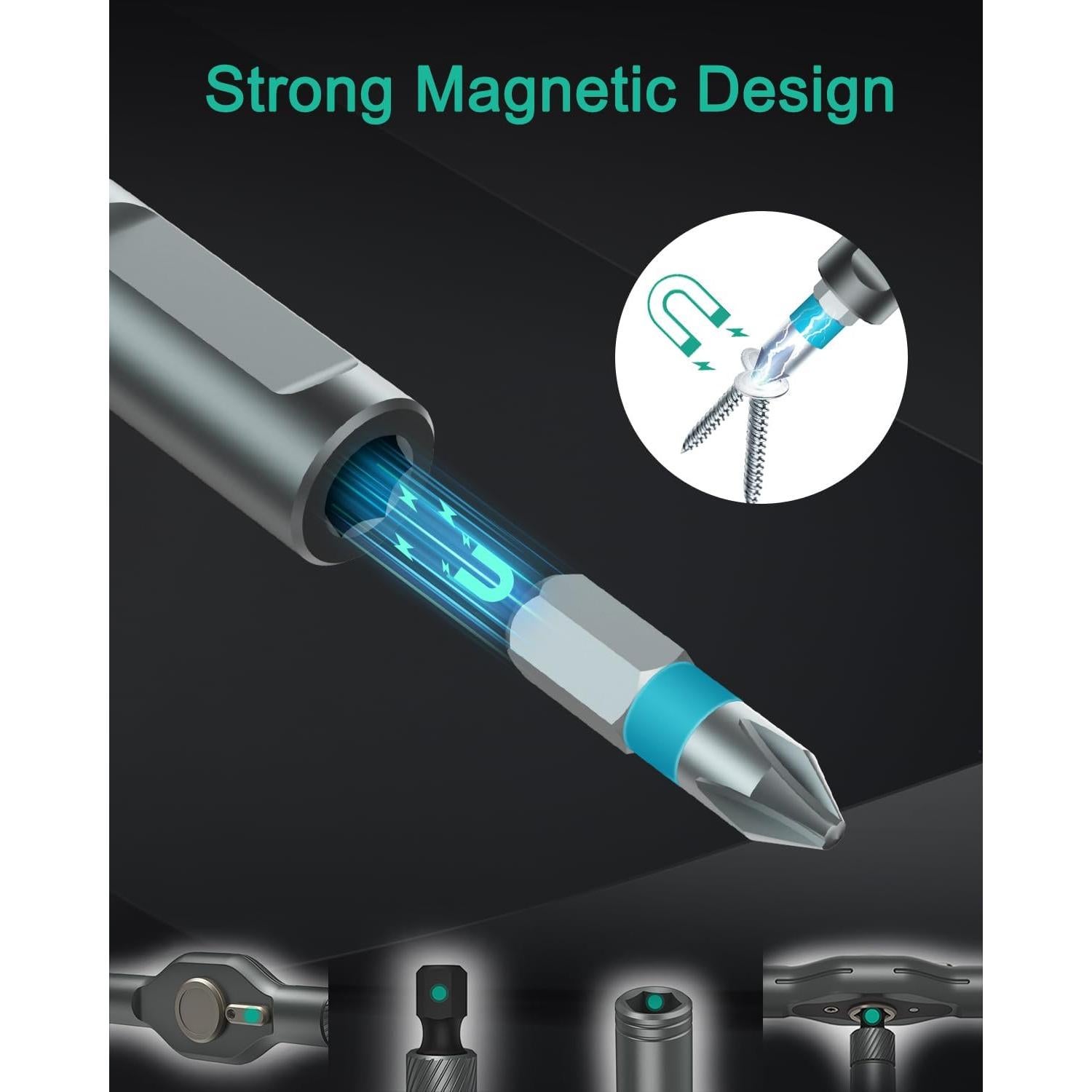 Kit de Destornilladores de Carraca ORIA 24 en 1 Magnéticos