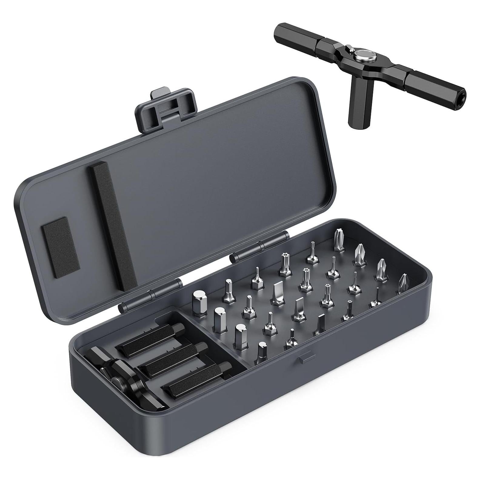 Juego de Destornilladores Magnéticos 24 en 1 Homiyteck