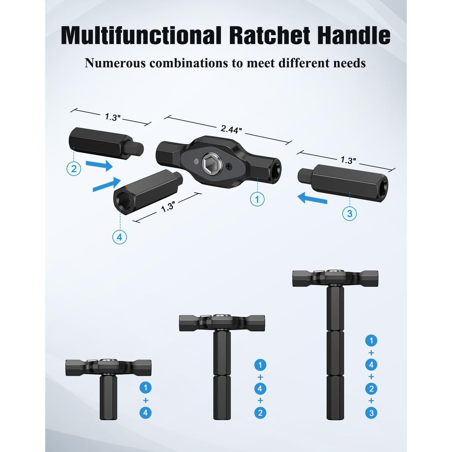 Juego de Destornilladores Magnéticos 24 en 1 Homiyteck