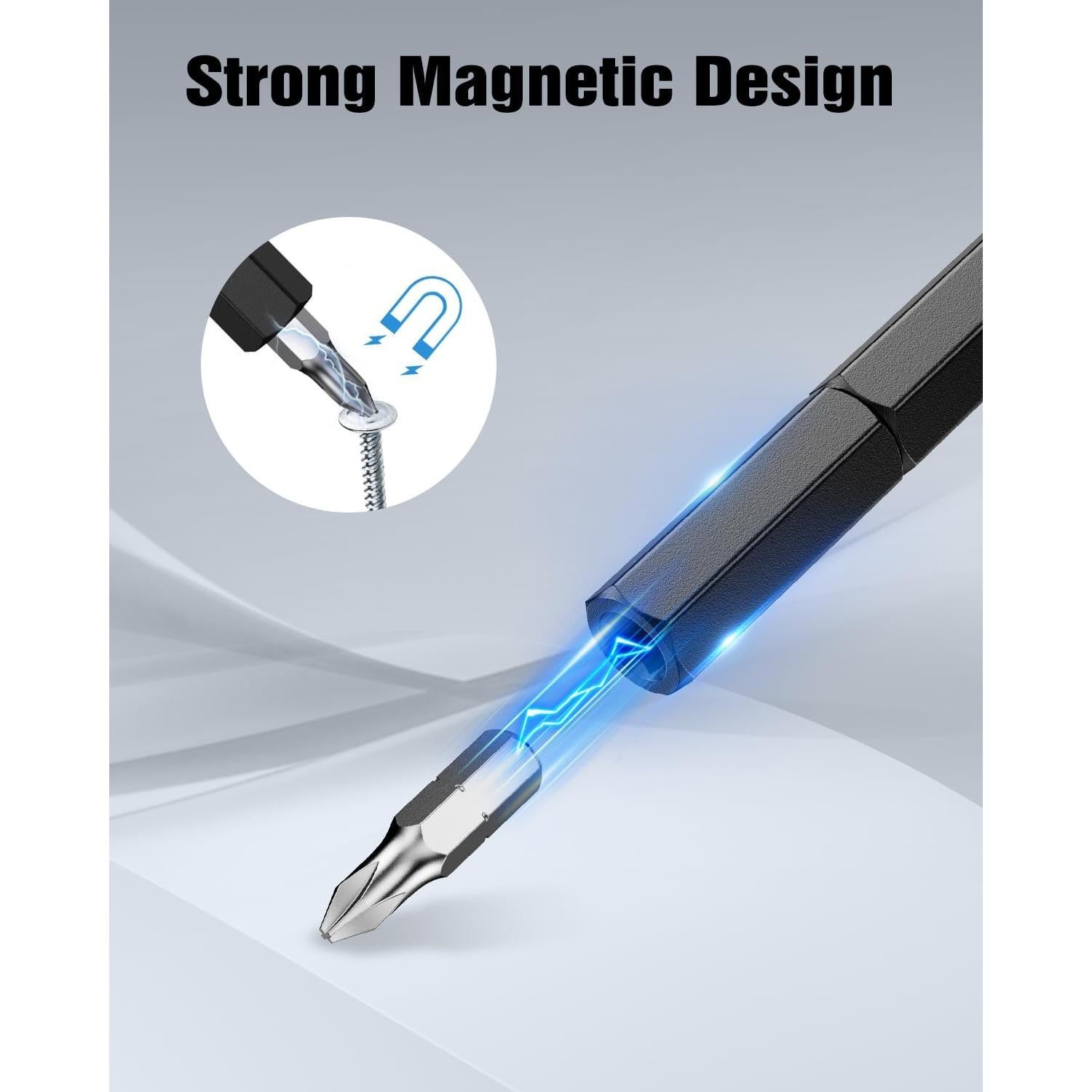 Juego de Destornilladores Magnéticos 24 en 1 Homiyteck