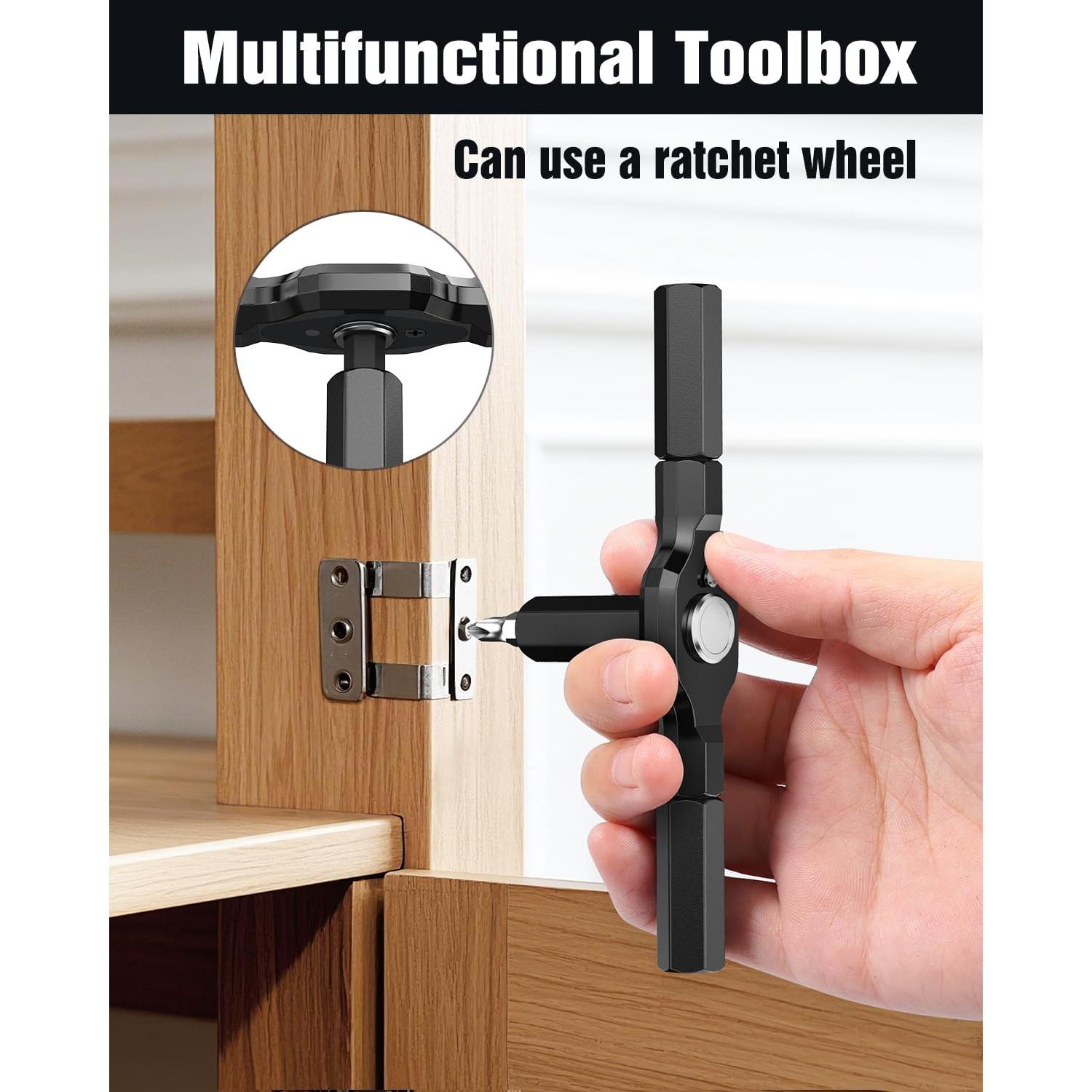 Juego de Destornilladores Magnéticos 24 en 1 Homiyteck