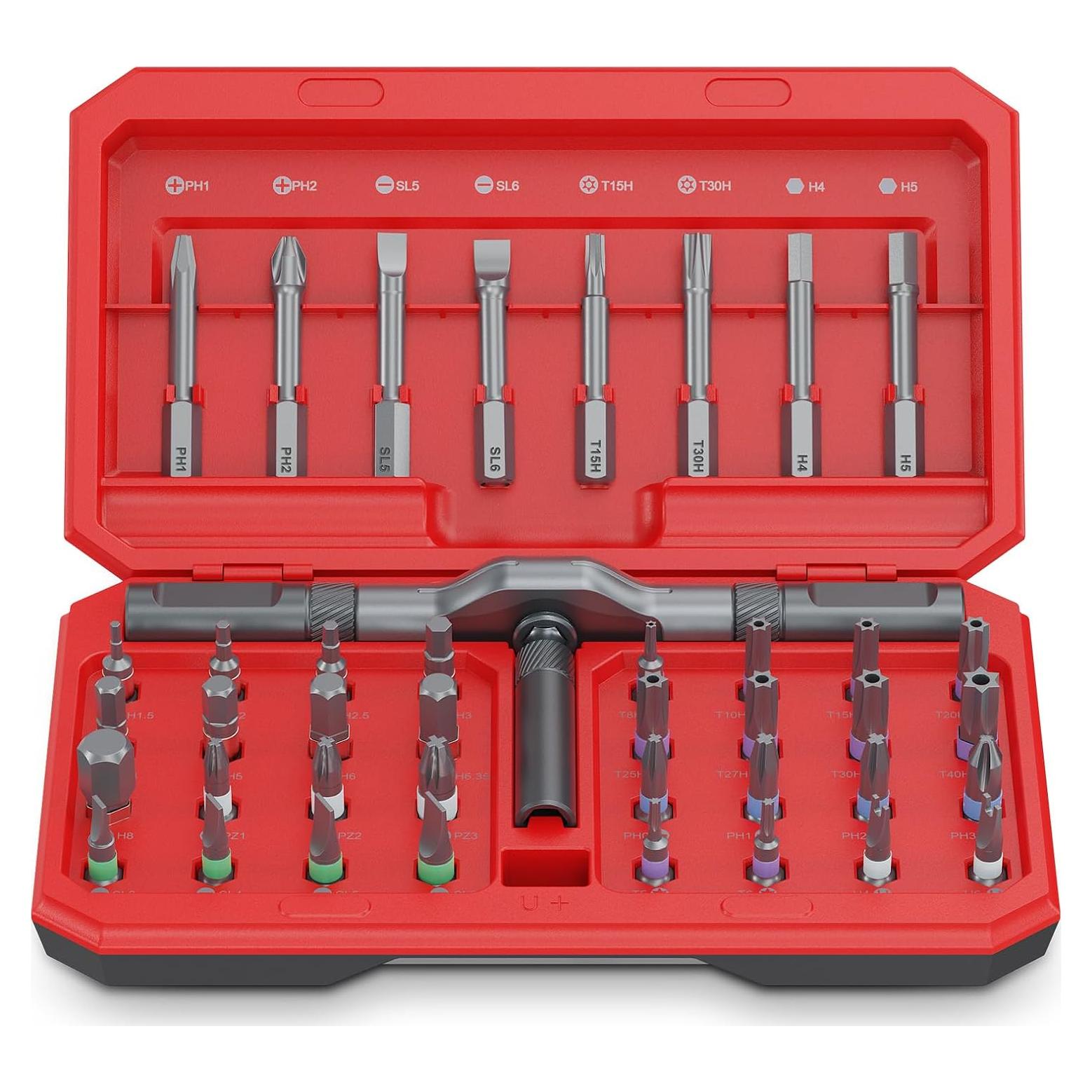 Juego de Destornilladores Magnéticos 42 en 1 Bomivoi