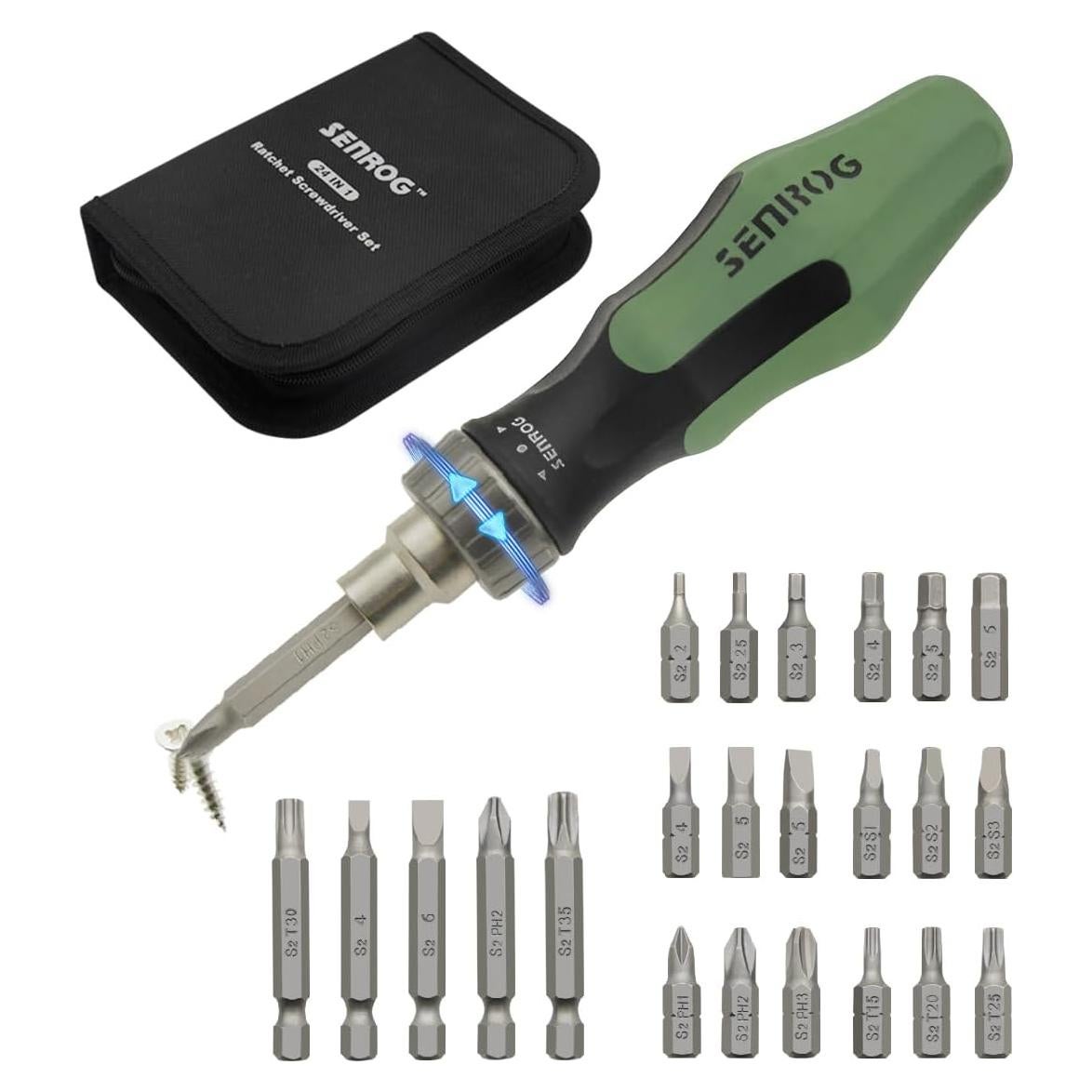 Destornillador de 24 en 1 SENROG con bits intercambiables