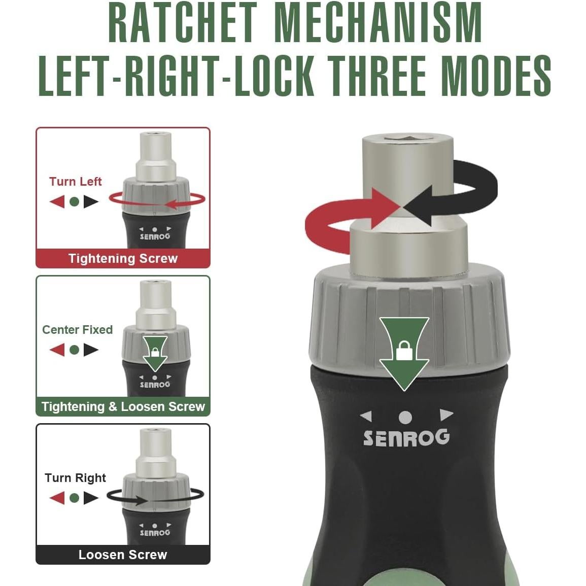 Destornillador de 24 en 1 SENROG con bits intercambiables