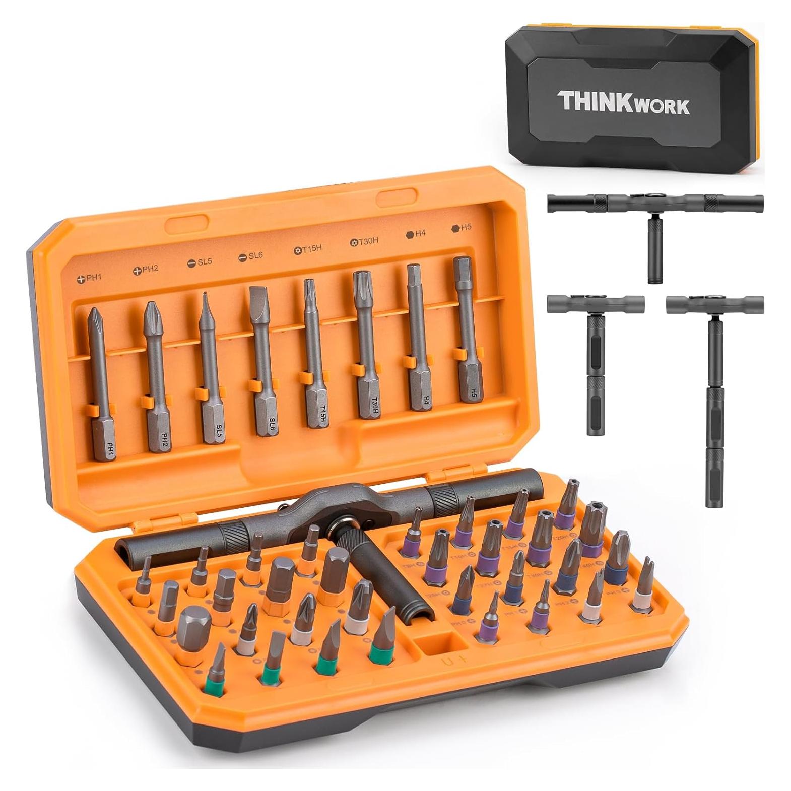 THINKWORK Juego de Destornilladores 42 en 1 Magnético