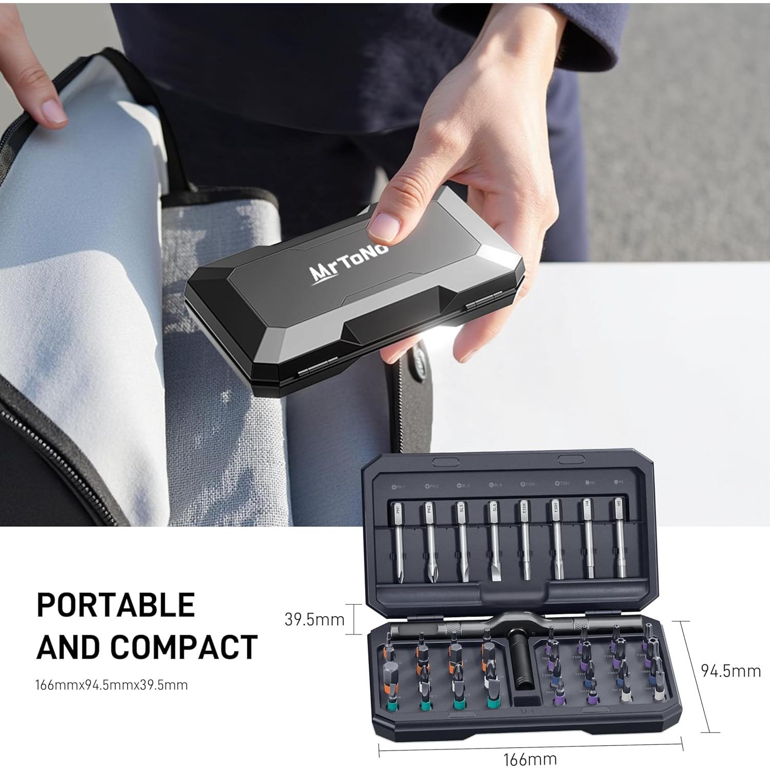 Juego de Destornilladores Magnéticos 42 en 1 MrToNo