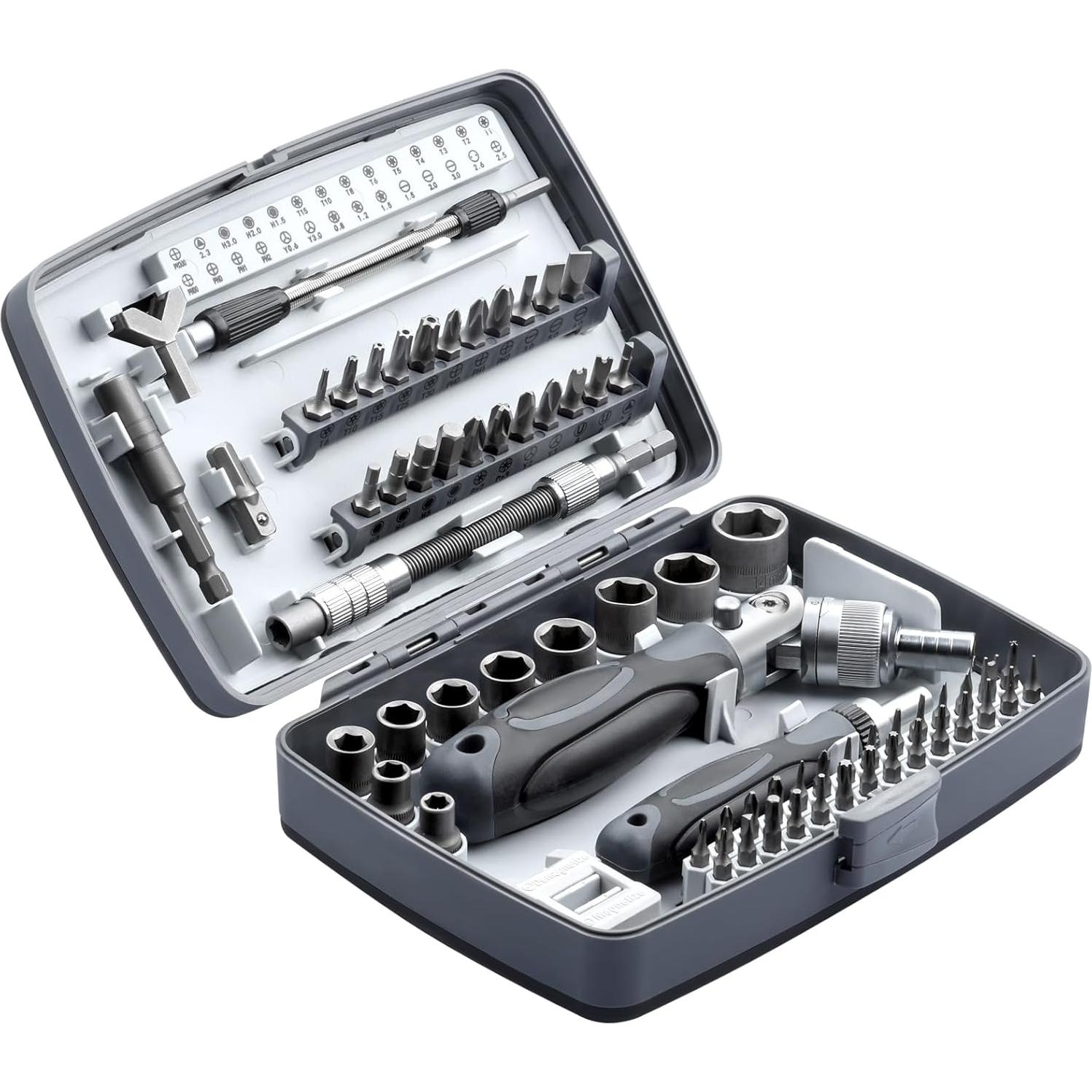 Juego de Destornilladores 68 en 1 KeenWise, Acero, 0.99 kg