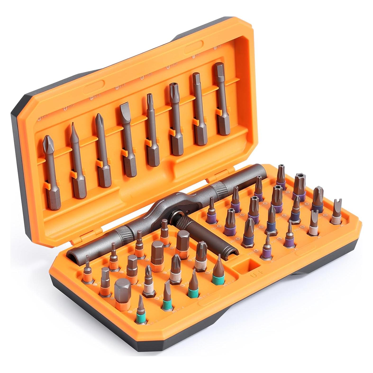 Juego de Destornilladores Magnéticos JXTZ 42 en 1 con Mango de Carraca