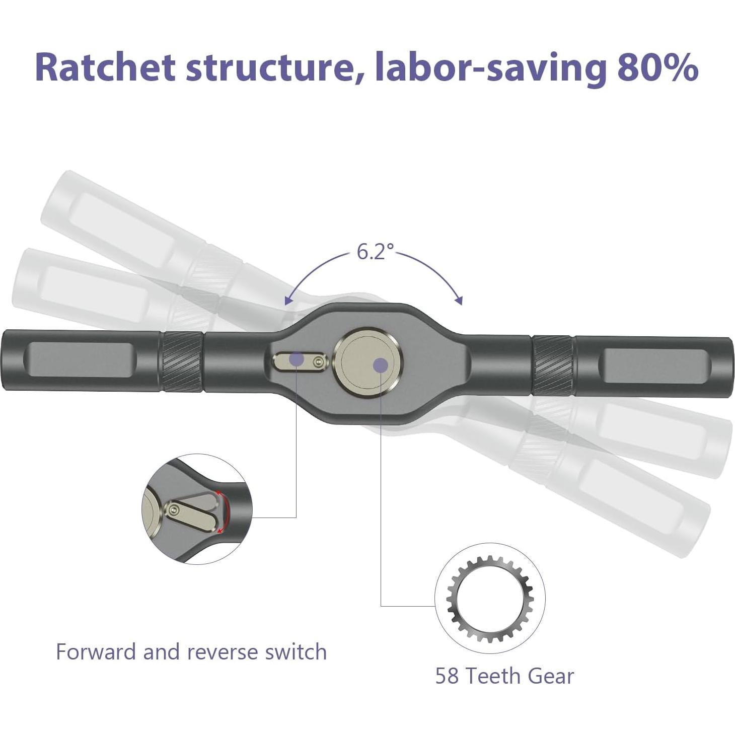 Juego de Destornilladores Magnéticos JXTZ 42 en 1 con Mango de Carraca