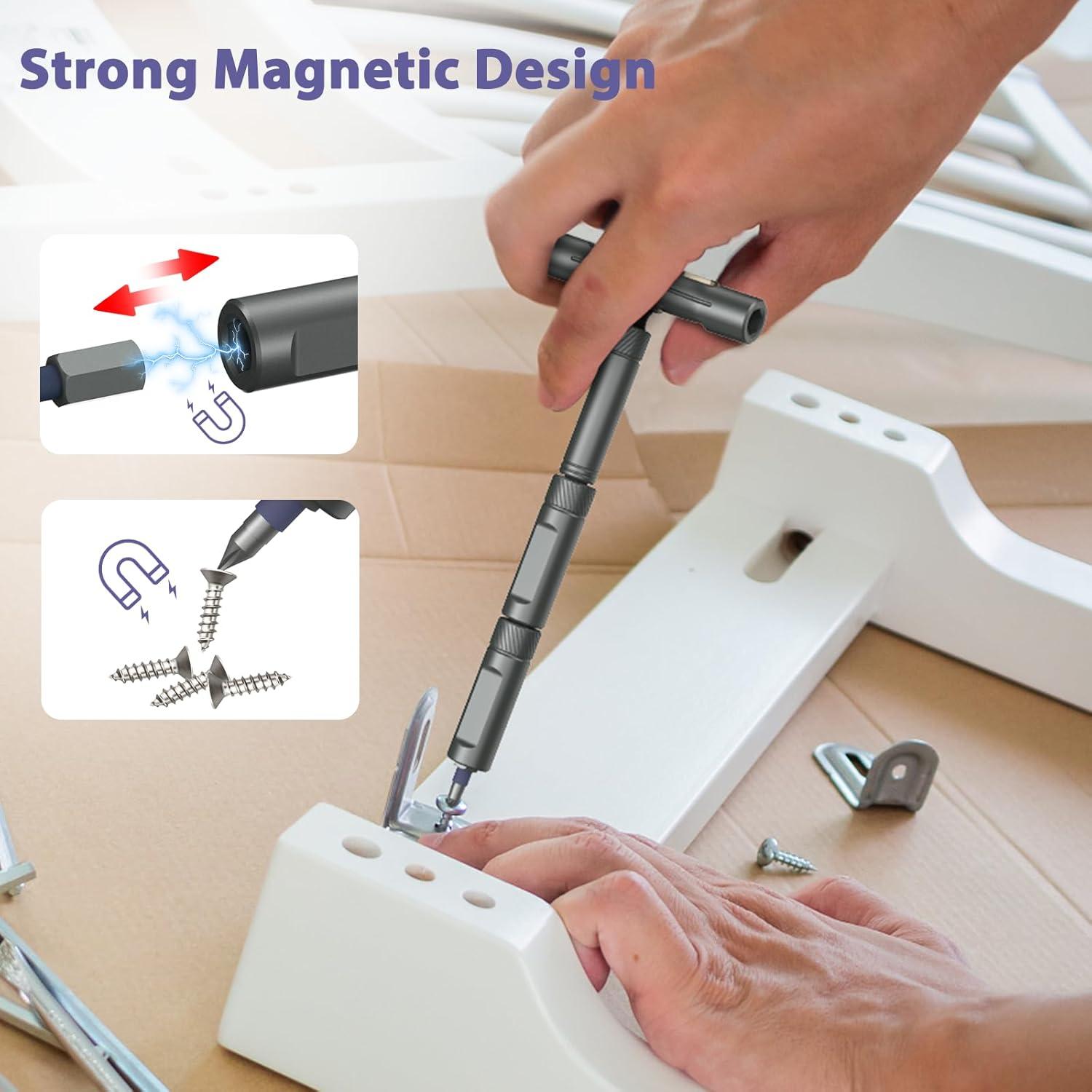 Juego de Destornilladores Magnéticos JXTZ 42 en 1 con Mango de Carraca