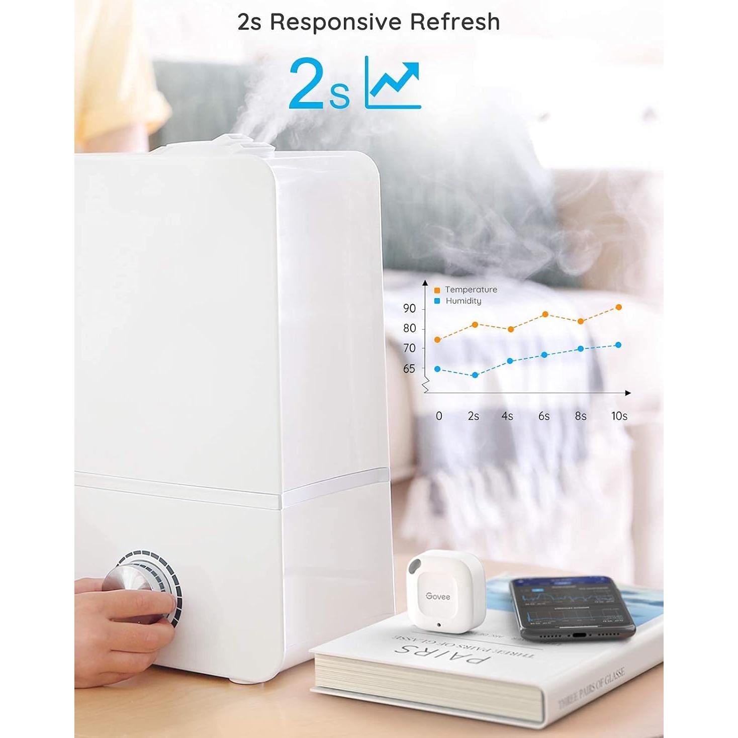 Higrómetro Termómetro Bluetooth Govee H5074 Mini 2 Piezas