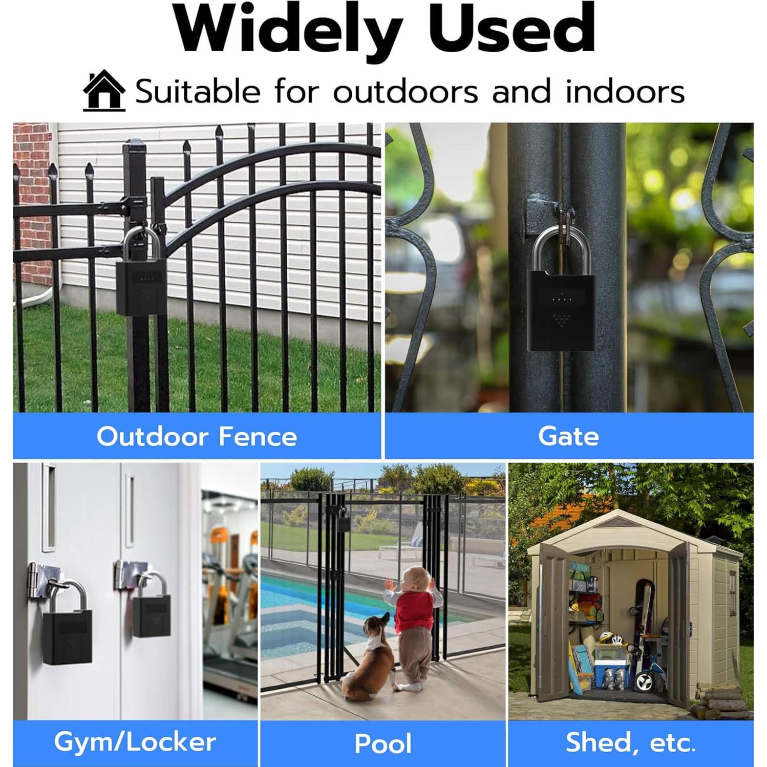 Candado Biométrico eLinkSmart HJ-P11BF con Bluetooth y Llave