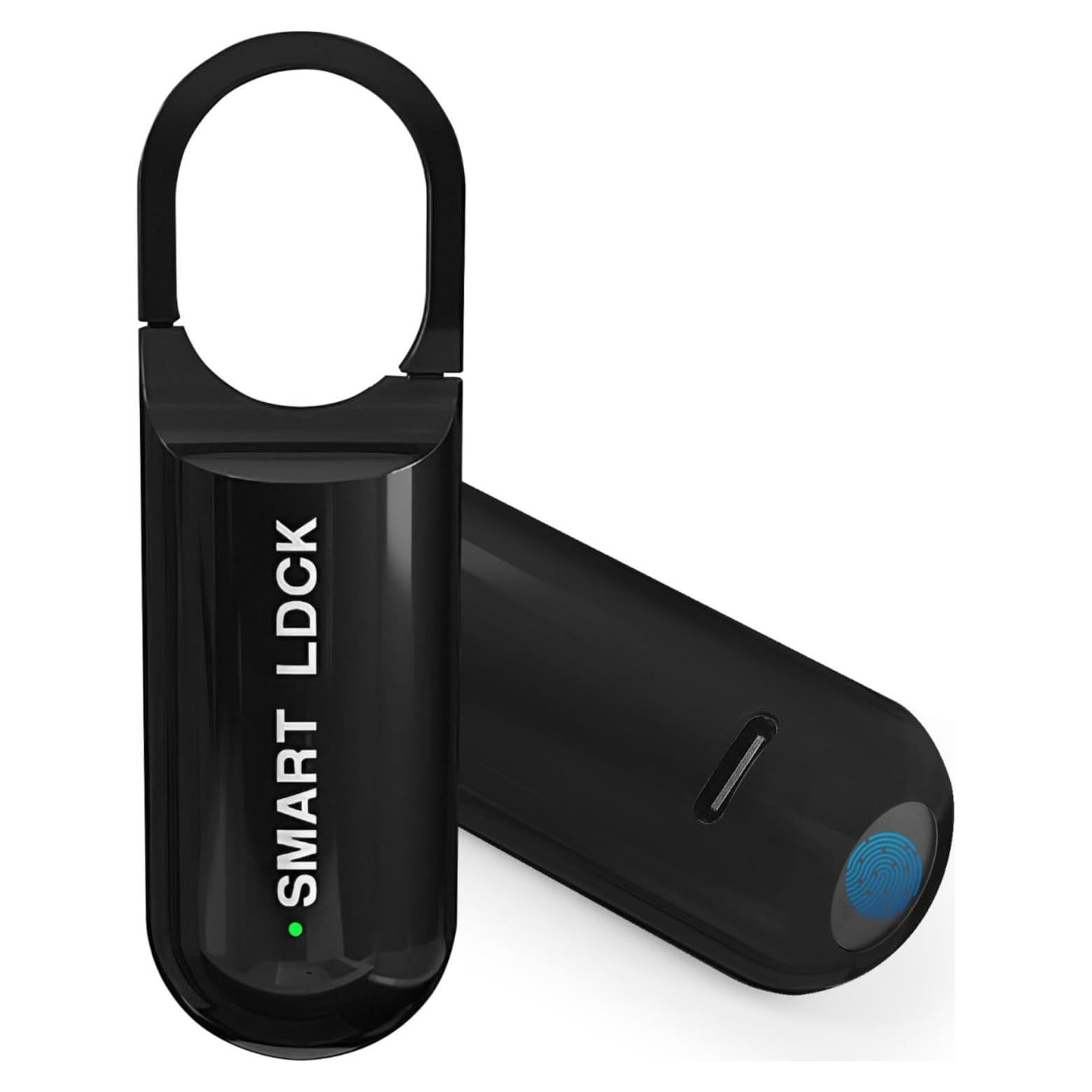 Candado Biométrico Decruil Huella Dactilar Recargable Negro