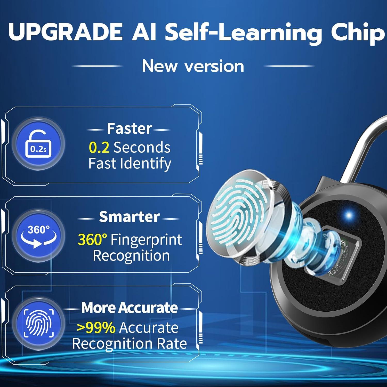 Cerradura Biométrica Dhiedas P5BF con Huella Dactilar y Bluetooth