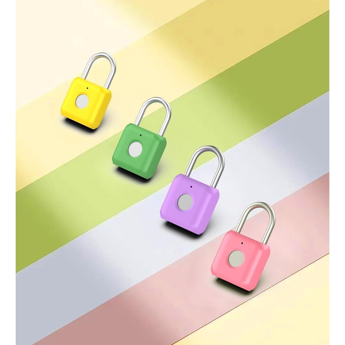 Candado Biométrico eLinkSmart Verde Aguacate 20 Huellas