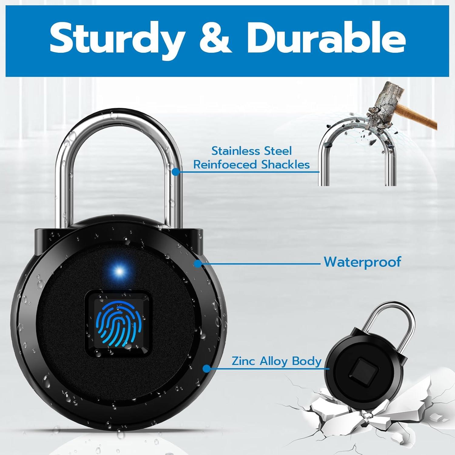 Candado Biométrico Eseesmart con Huella Dactilar 68g