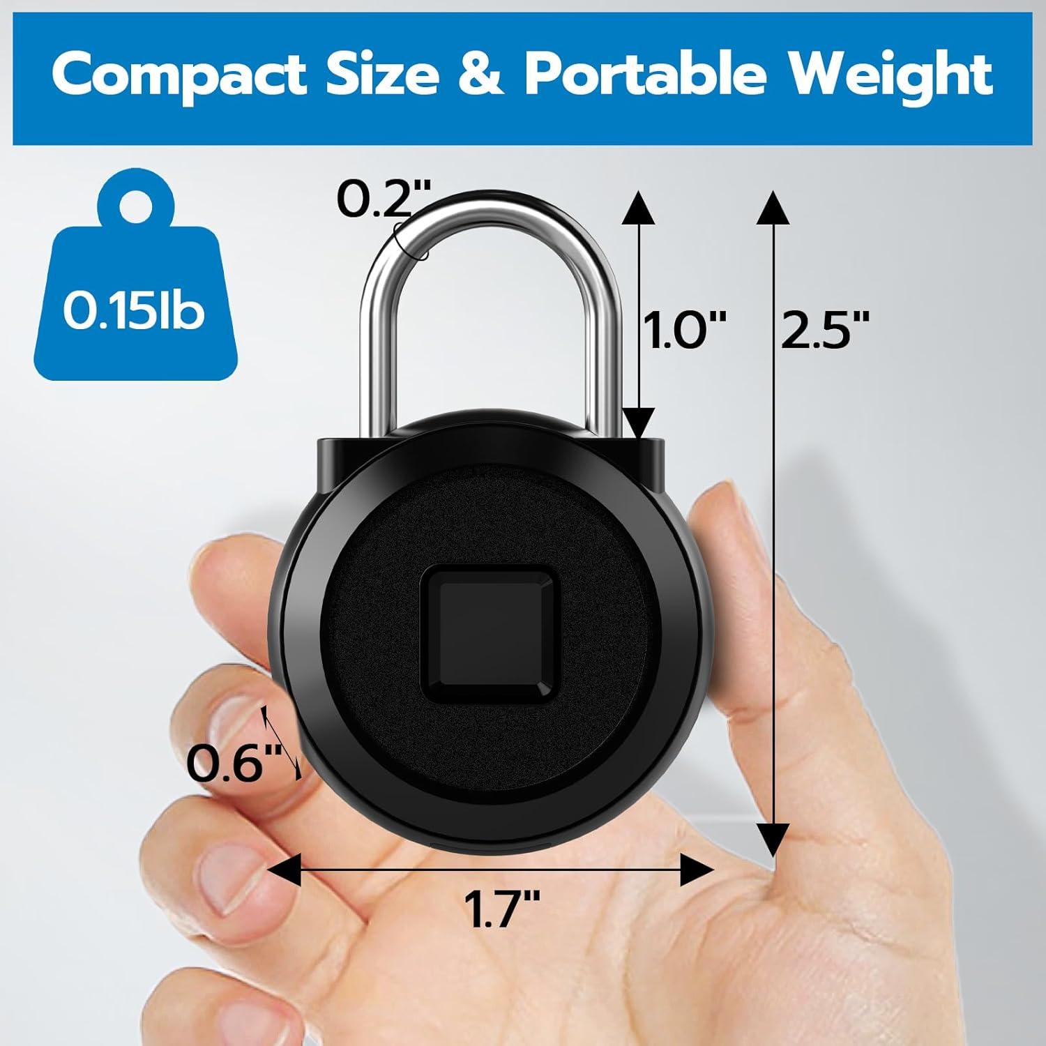 Candado Biométrico Eseesmart con Huella Dactilar 68g