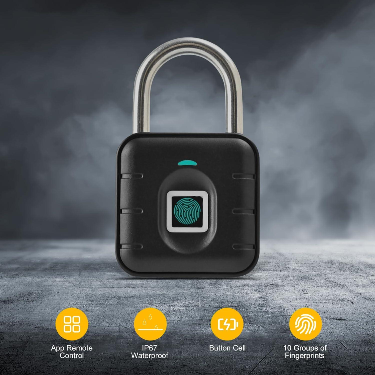 Candado Inteligente NexusLab LOCK-P80 Huella Dactilar IP67