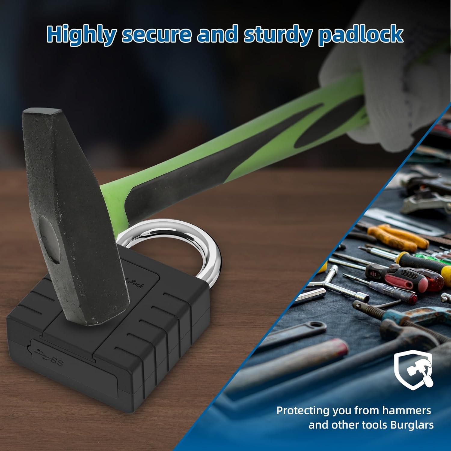 Candado Inteligente KENRONE Huella Dactilar Resistente IPX66