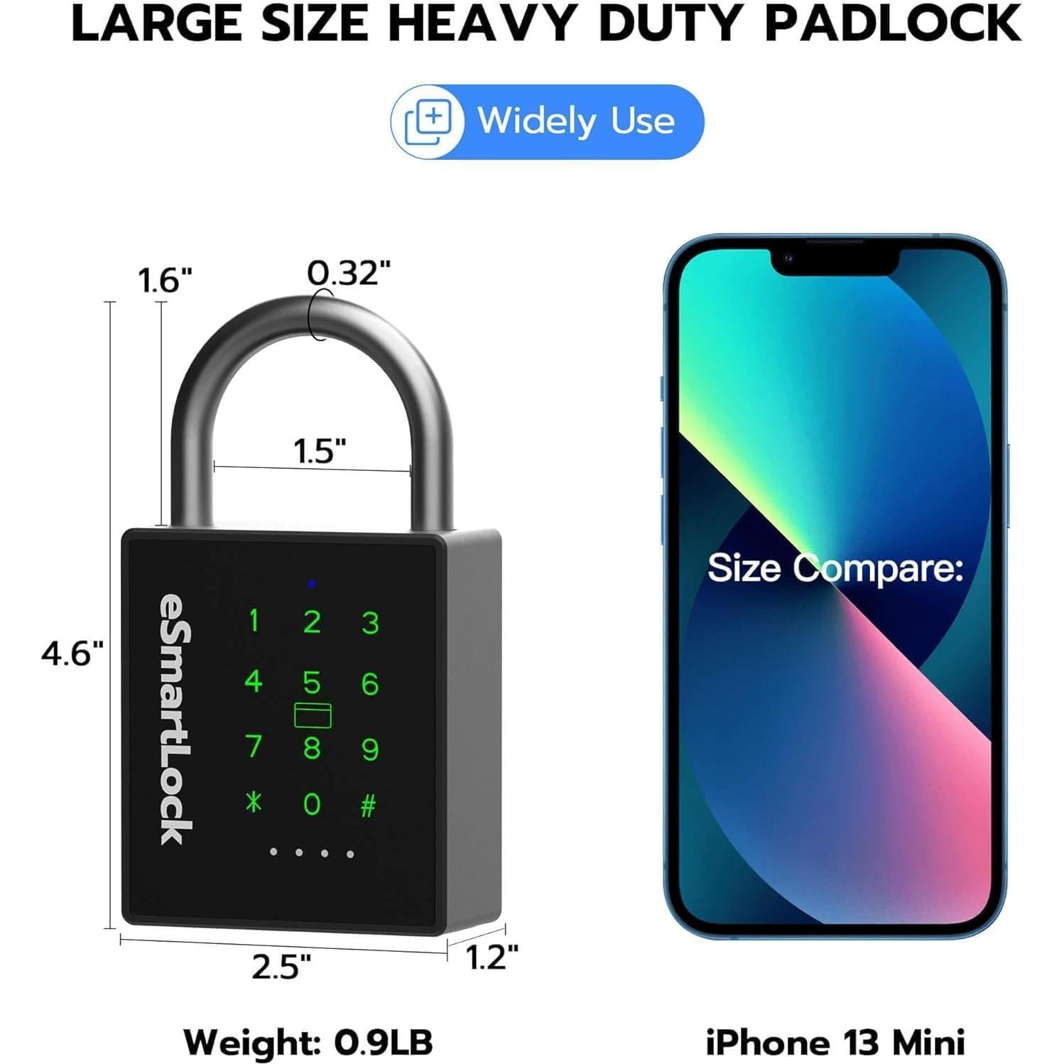 Candado Inteligente eLinkSmart P12BC Alta Resistencia IP67