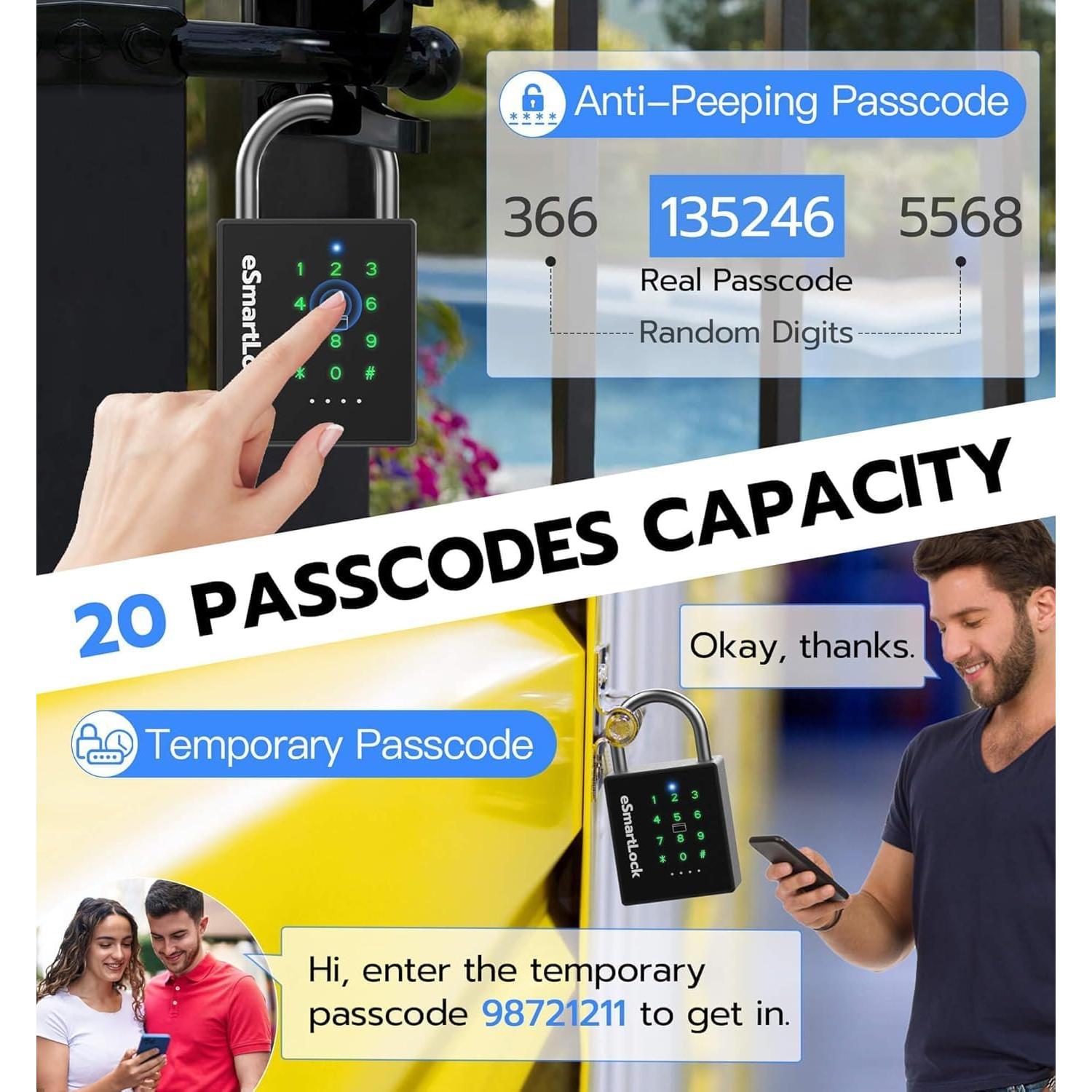 Candado Inteligente eLinkSmart P12BC Alta Resistencia IP67