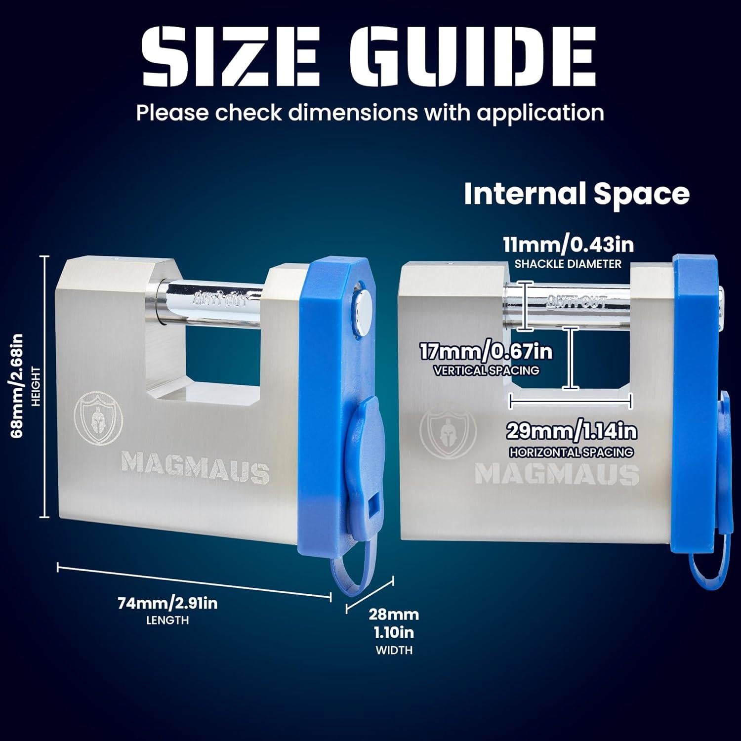 Candado Inteligente Magmaus SRL70 Biométrico 20 Huellas