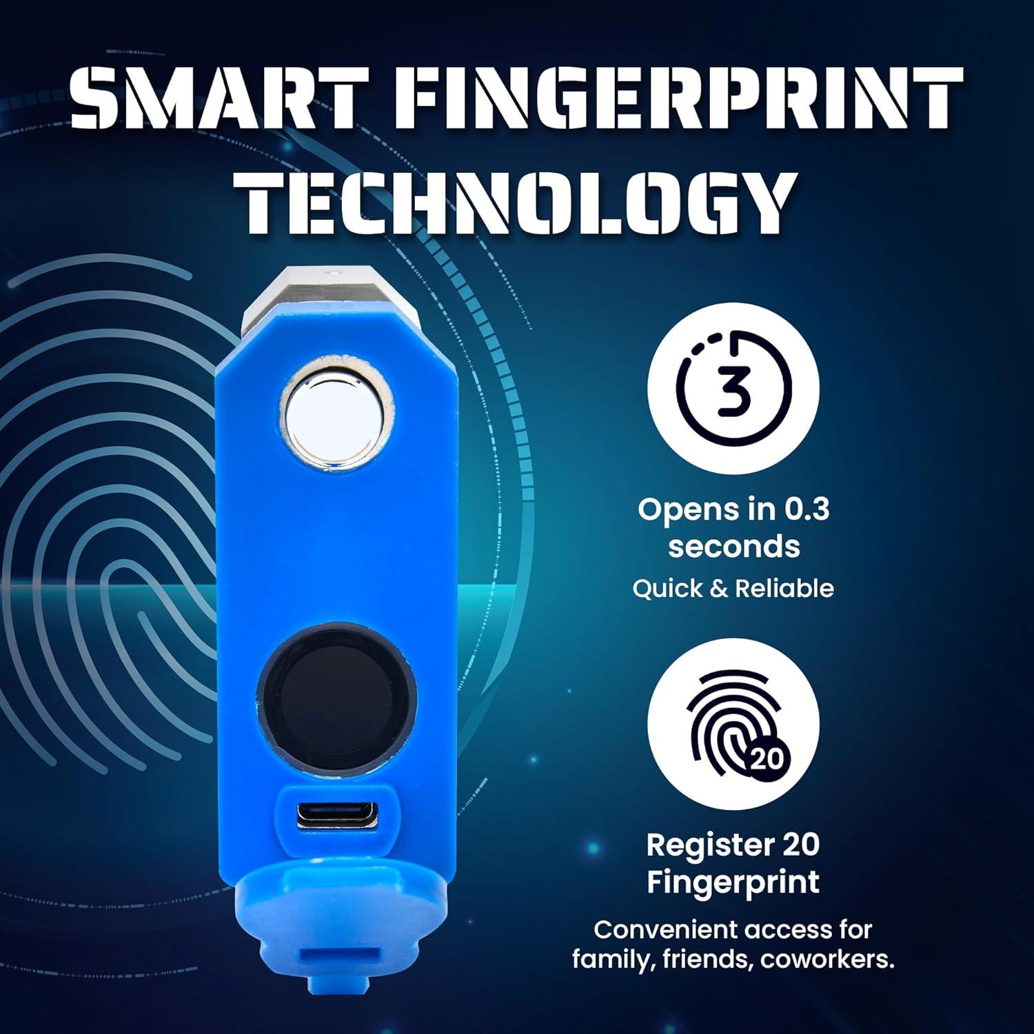 Candado Inteligente Magmaus SRL70 Biométrico 20 Huellas