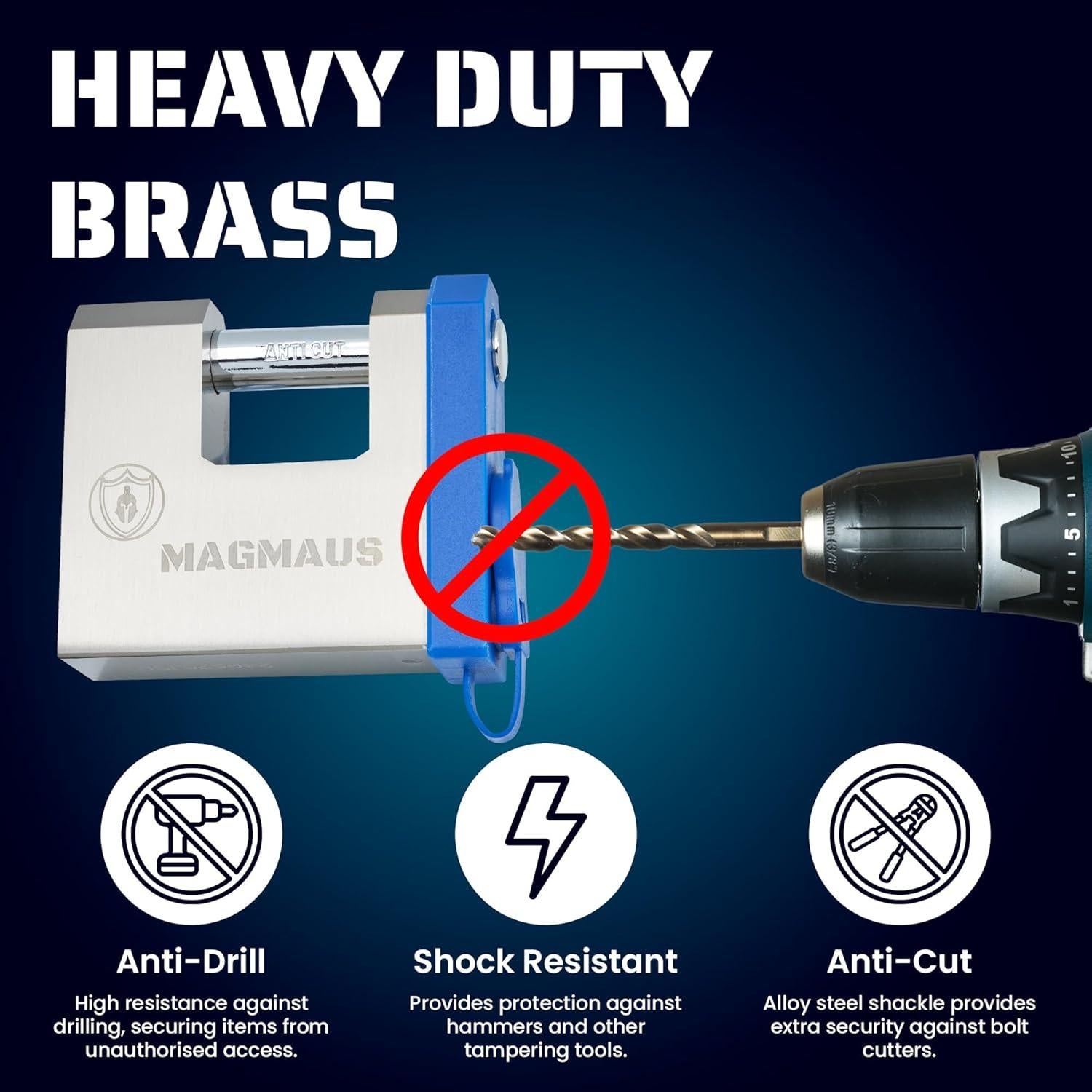 Candado Inteligente Magmaus SRL70 Biométrico 20 Huellas
