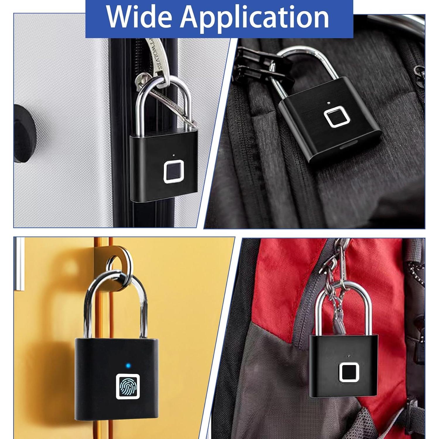 Candado Biométrico UMIK con Huellas Dactilares y USB