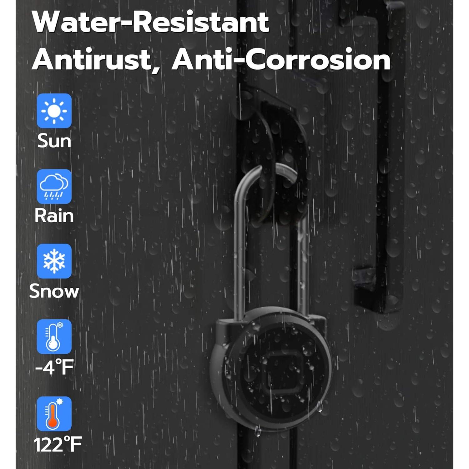 Candado Biométrico Sin Llave Anweller P5L Compacto Negro