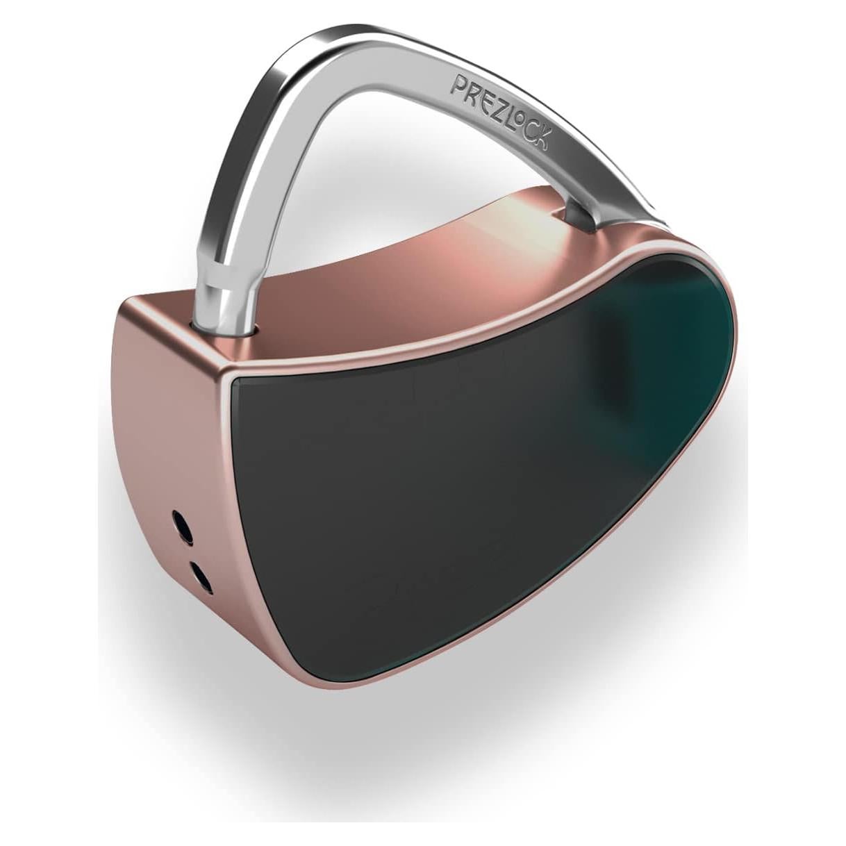 Candado Biométrico Prezlock Oro Rosa Compacto Recargable