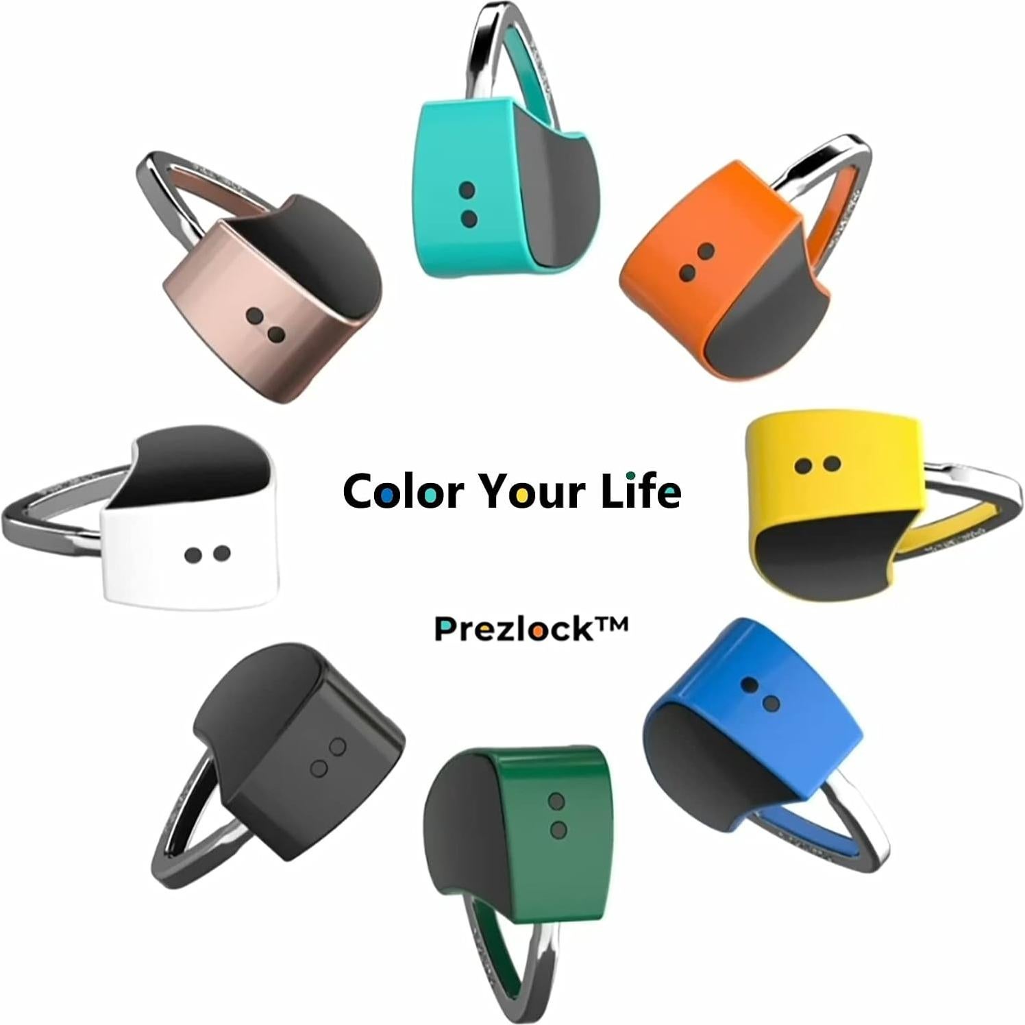 Candado Biométrico Prezlock Oro Rosa Compacto Recargable