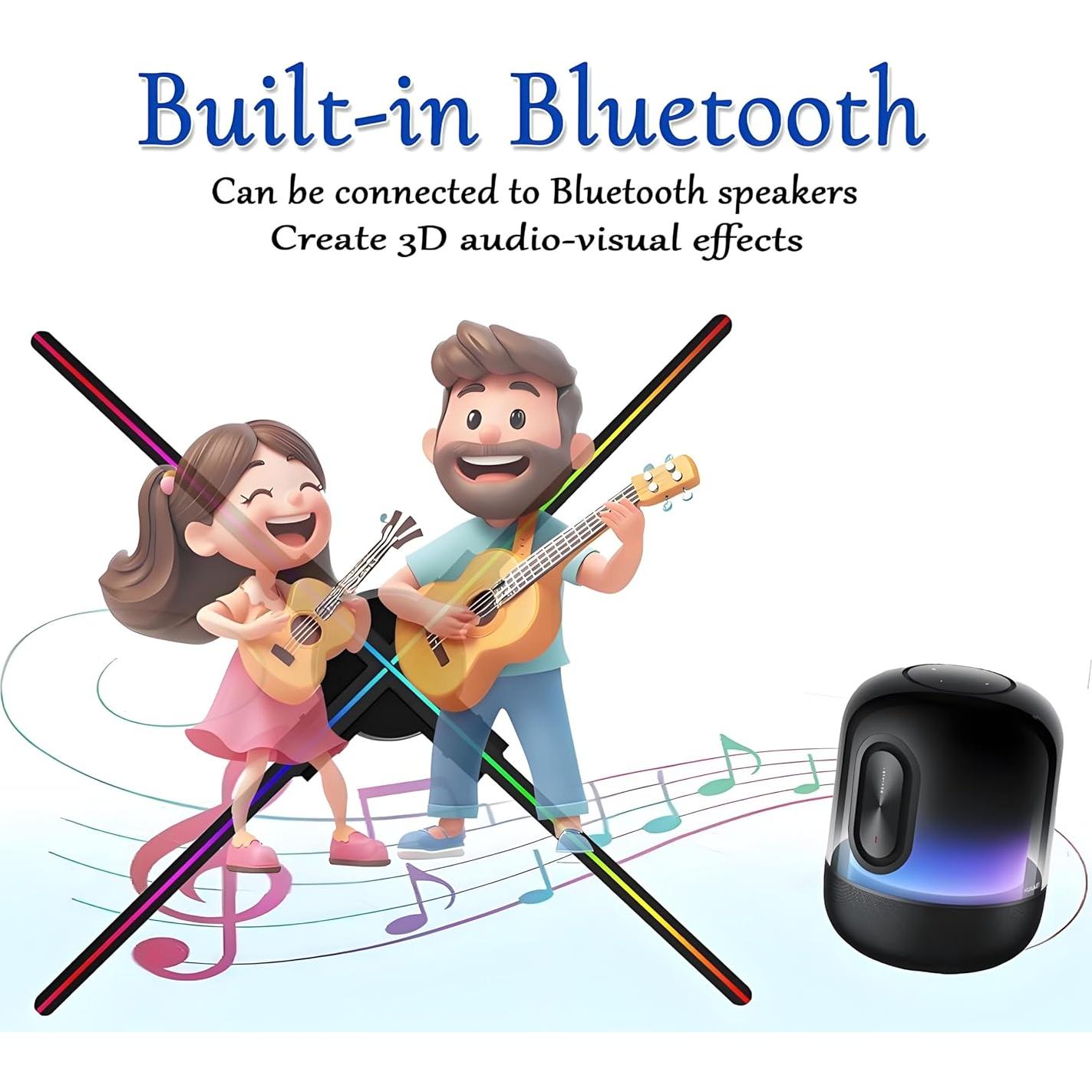 Ventilador Holográfico 3D Hologram 27.5" LED 2000x1440px