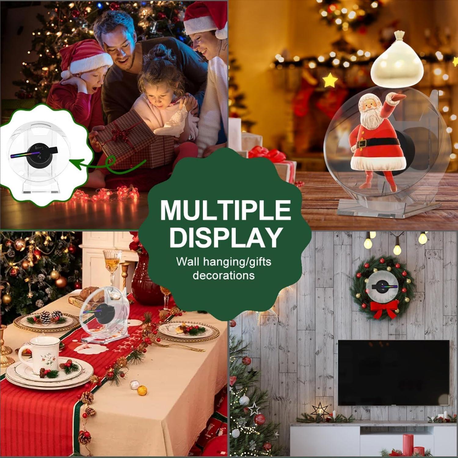 Ventilador Holográfico 3D HAVISIKR 12CM con WiFi y Audio