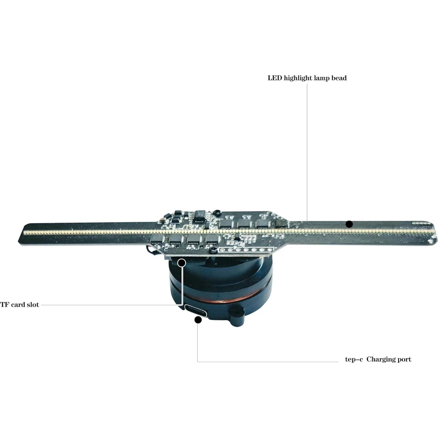 Proyector Holográfico 3D Missyou LED Wi-Fi 5.5" para Eventos