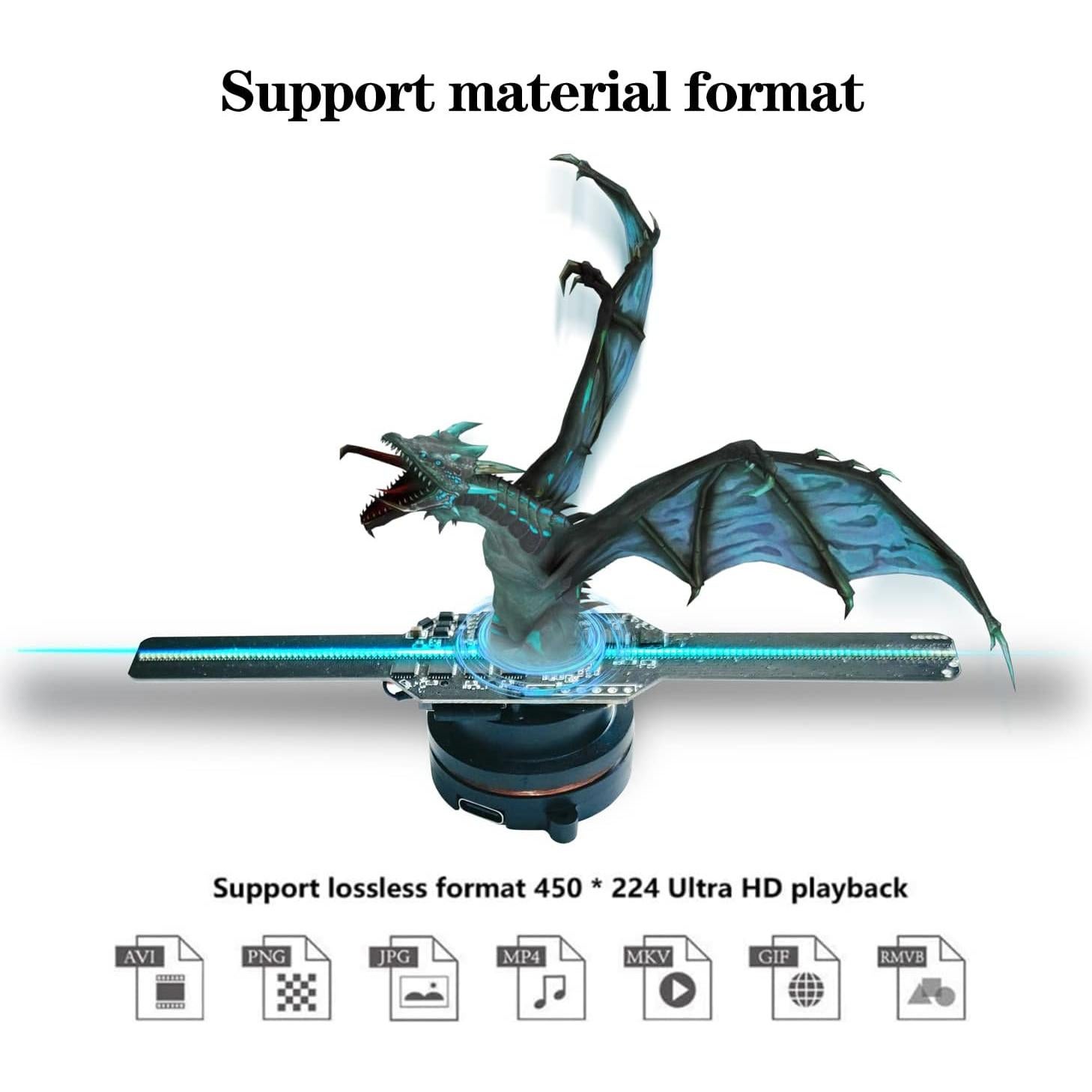 Proyector Holográfico 3D Missyou LED Wi-Fi 5.5" para Eventos