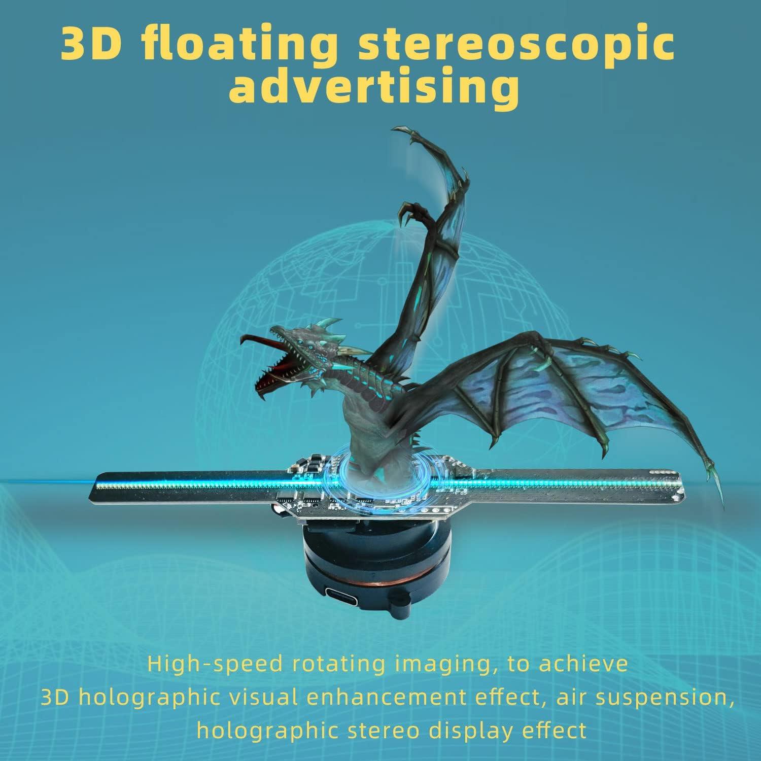 Proyector Holográfico 3D Missyou LED Wi-Fi 5.5" para Eventos