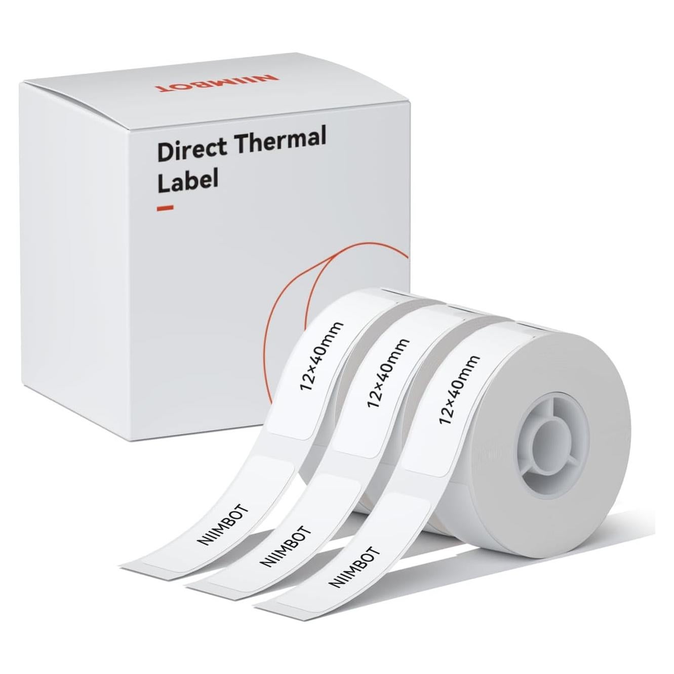 Cinta de Etiquetas NIIMBOT D11/D110/D101 12x40mm 3 Rollos