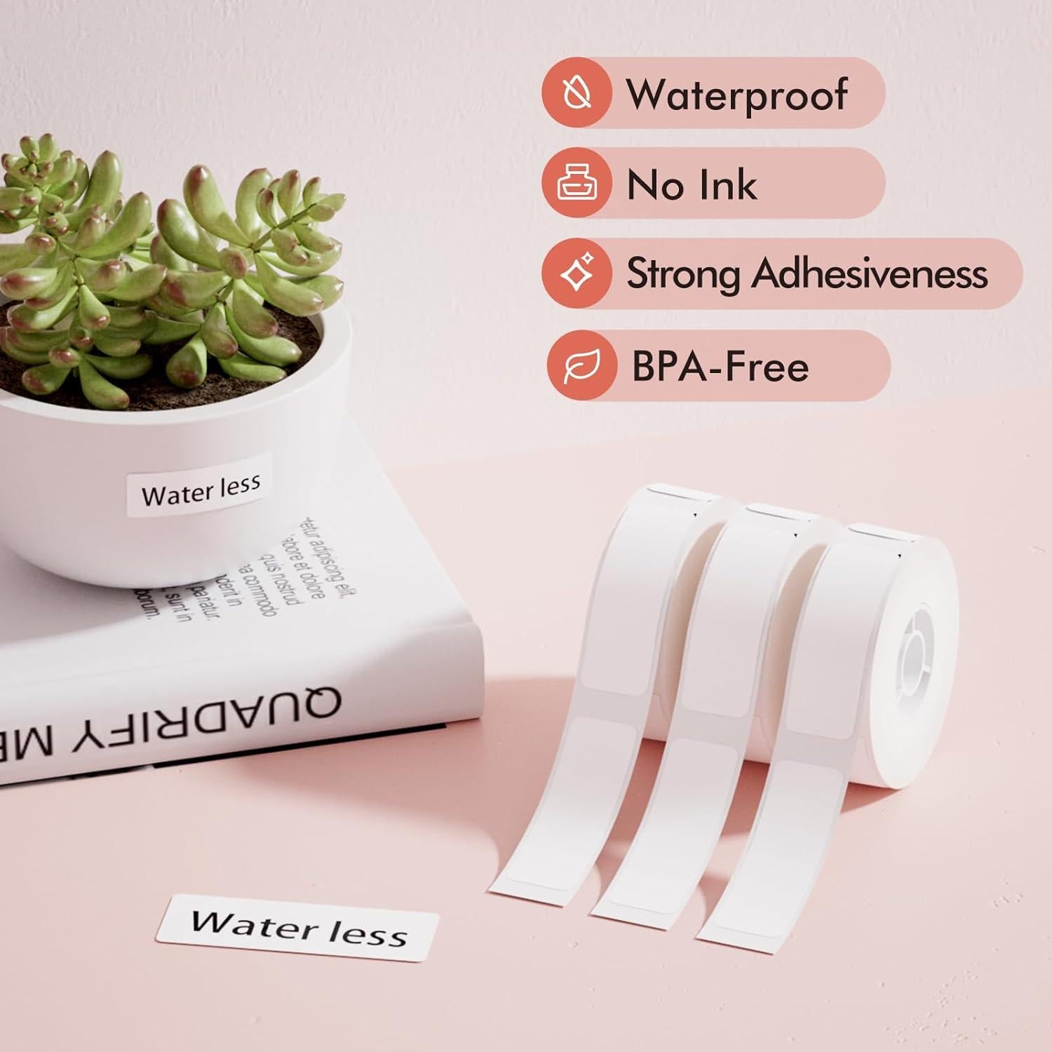 Cinta de Etiquetas NIIMBOT D11/D110/D101 12x40mm 3 Rollos