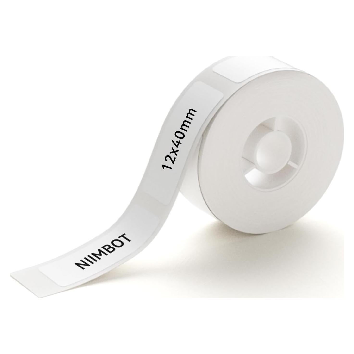 Cinta de Etiquetas NIIMBOT D11/D110/D101 12x40mm Blanca