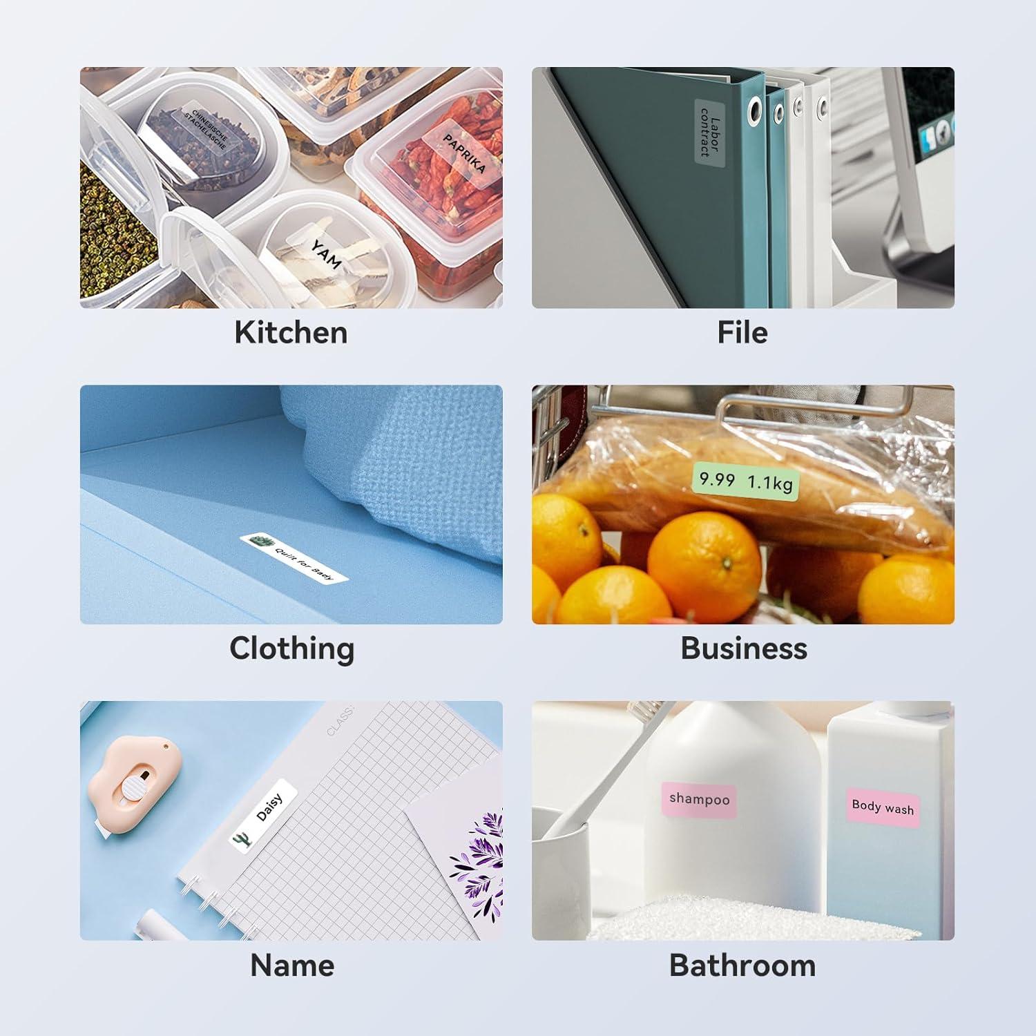 Cinta de Etiquetas NIIMBOT D11/D110/D101 12x40mm Blanca