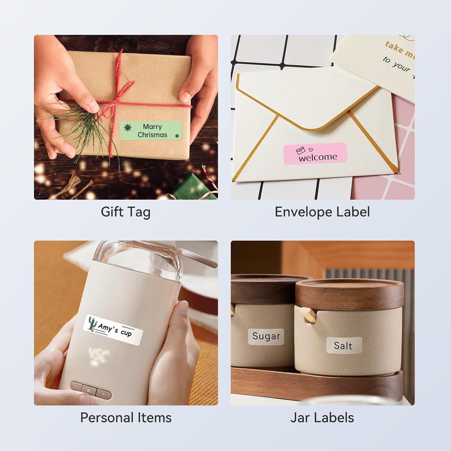 Cinta de Etiquetas NIIMBOT D11/D110/D101 12x40mm Blanca