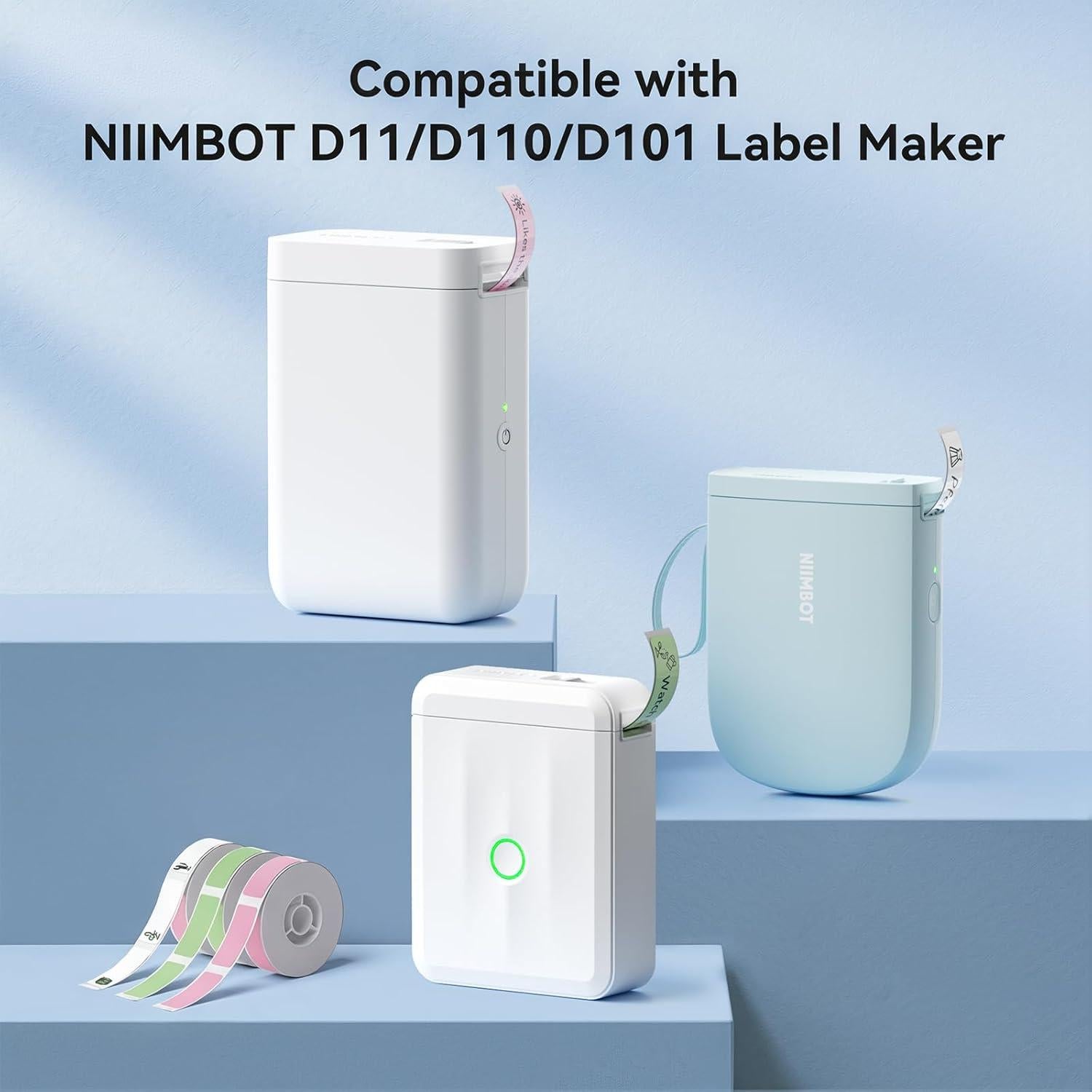 Cinta de Etiquetas NIIMBOT D11/D110/D101 12x40mm Blanca