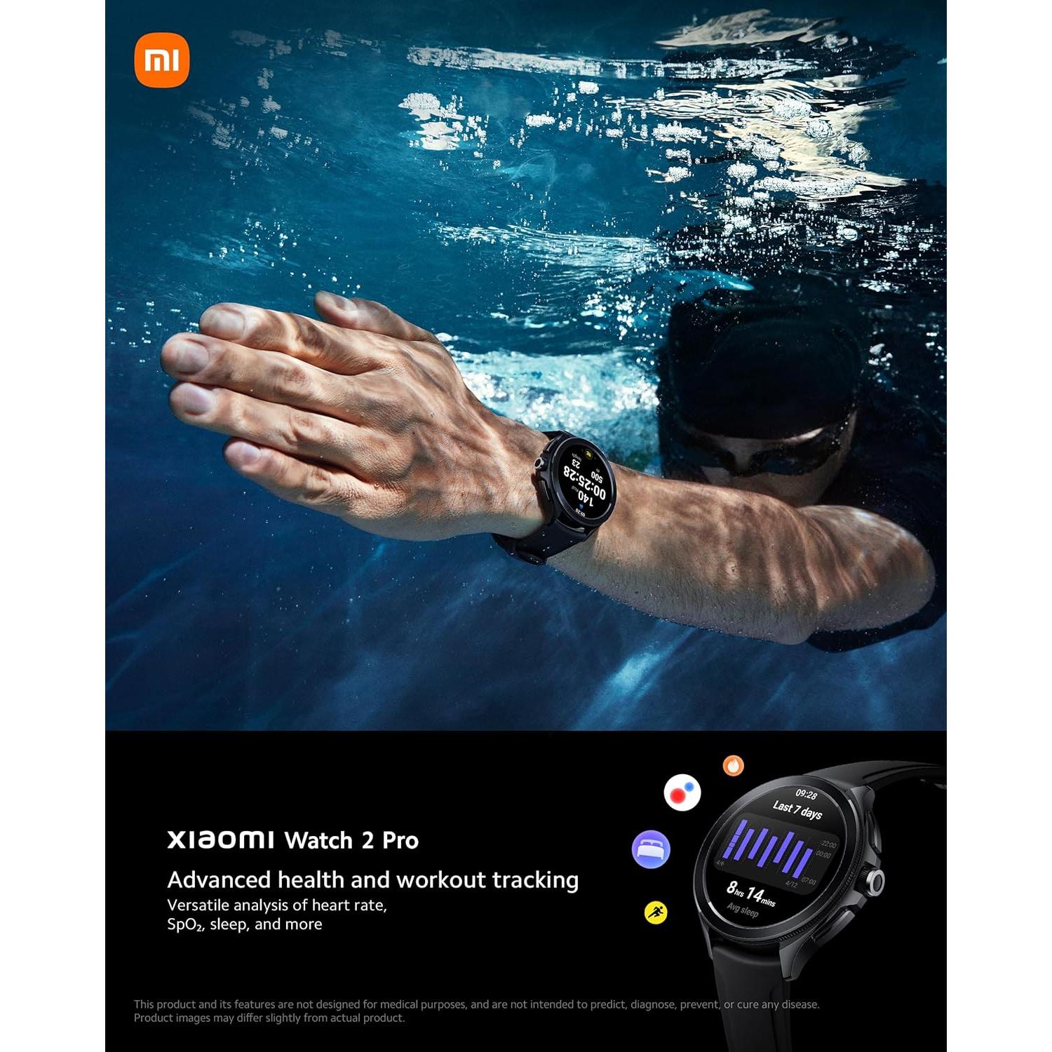 Reloj inteligente Xiaomi Watch 2 Pro, AMOLED 1.43", GNSS, eSIM