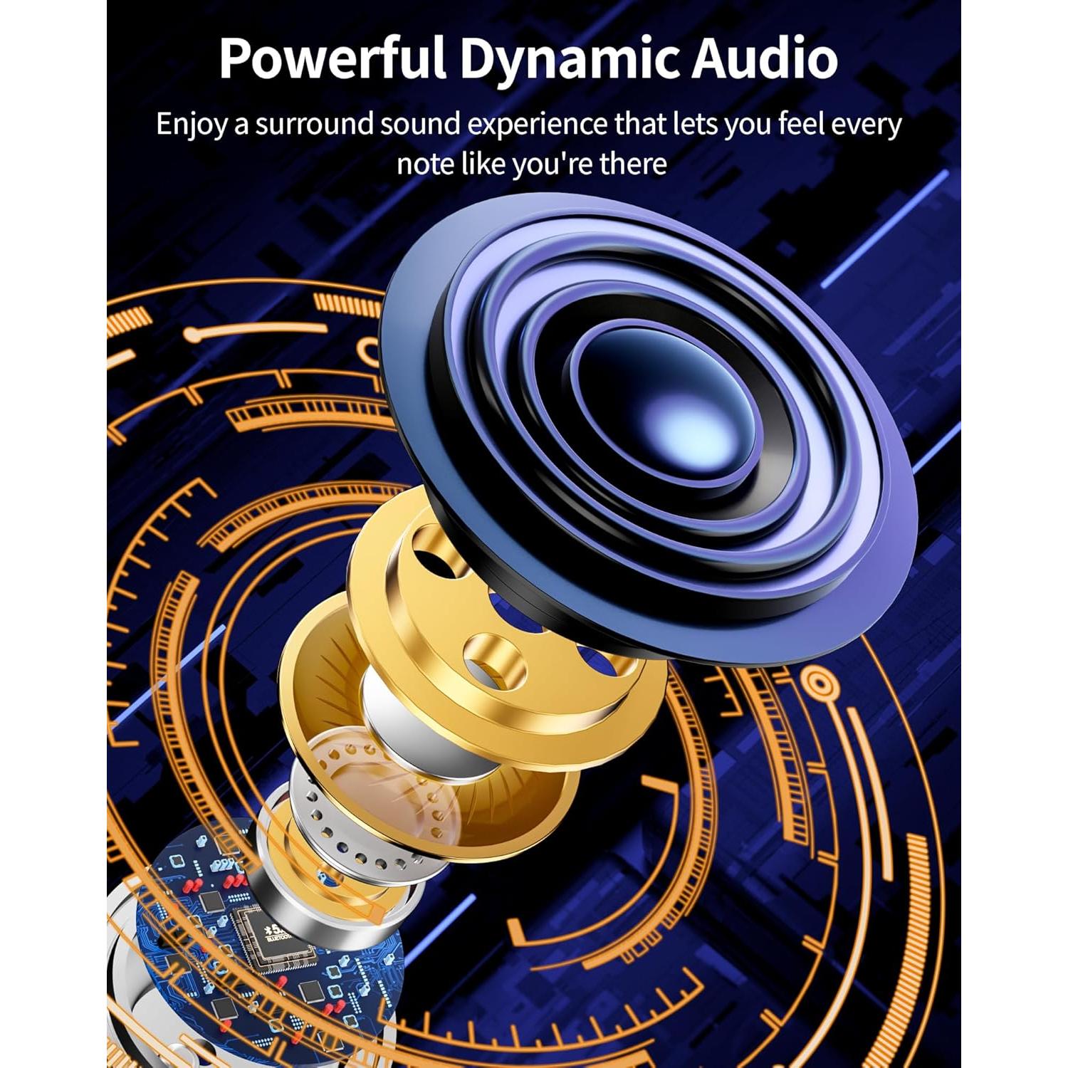 Auriculares Bluetooth PocBuds T60 Inalámbricos IPX7 80hrs