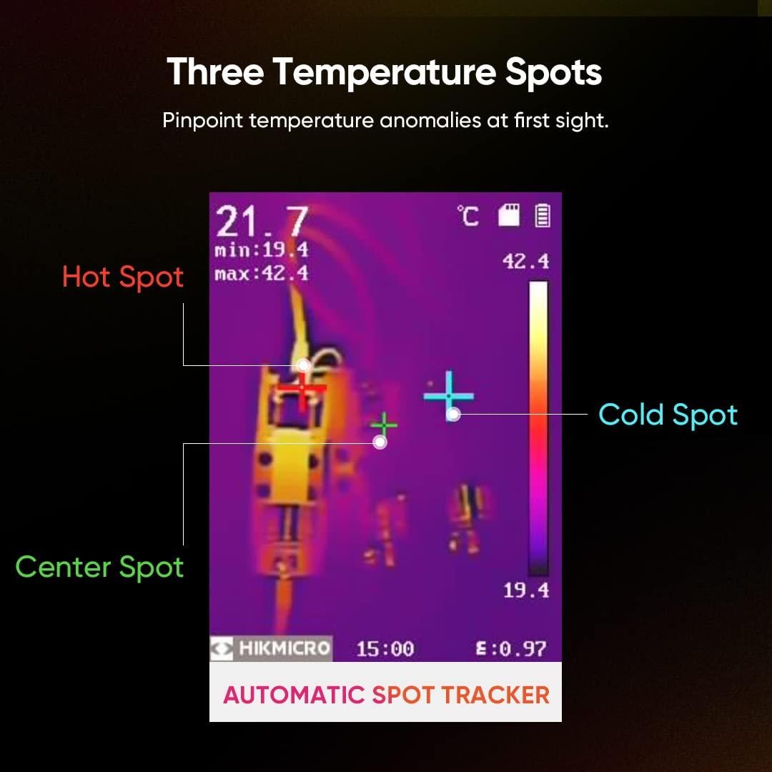 Cámara Termográfica HIKMICRO E1L 160x120 25Hz -20°C a 550°C