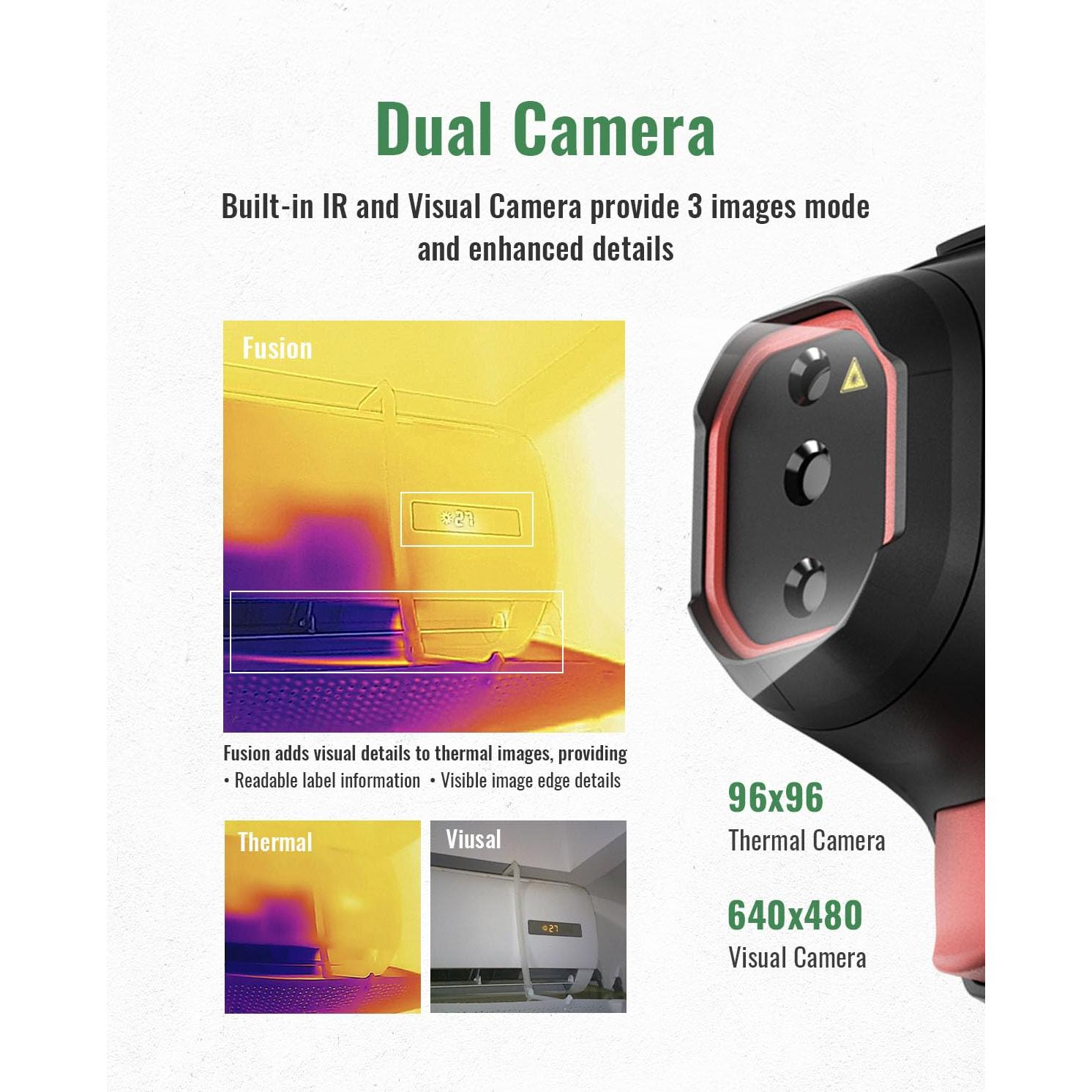 Cámara Térmica HSFTOOLS HF96V 240x240, Infrarroja IP54