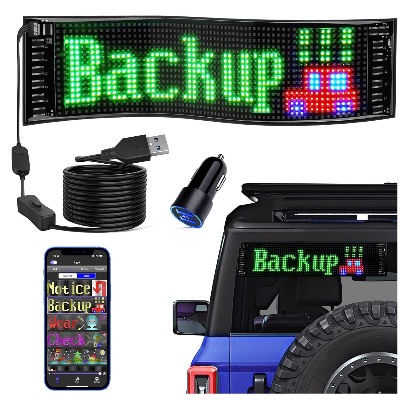 Cartel LED KJOY 38,1x10,2 cm Bluetooth Control App