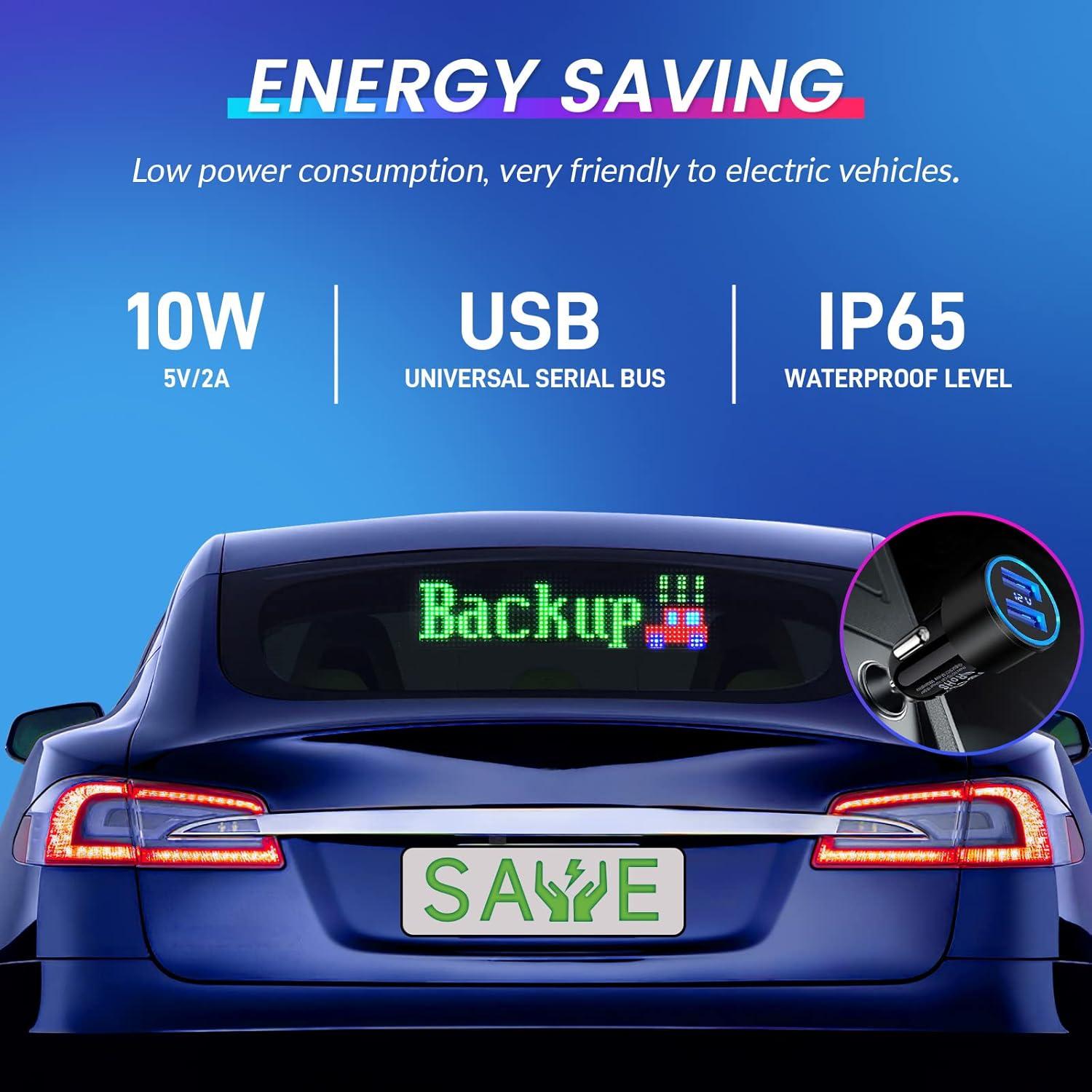 Cartel LED KJOY 38,1x10,2 cm Bluetooth Control App