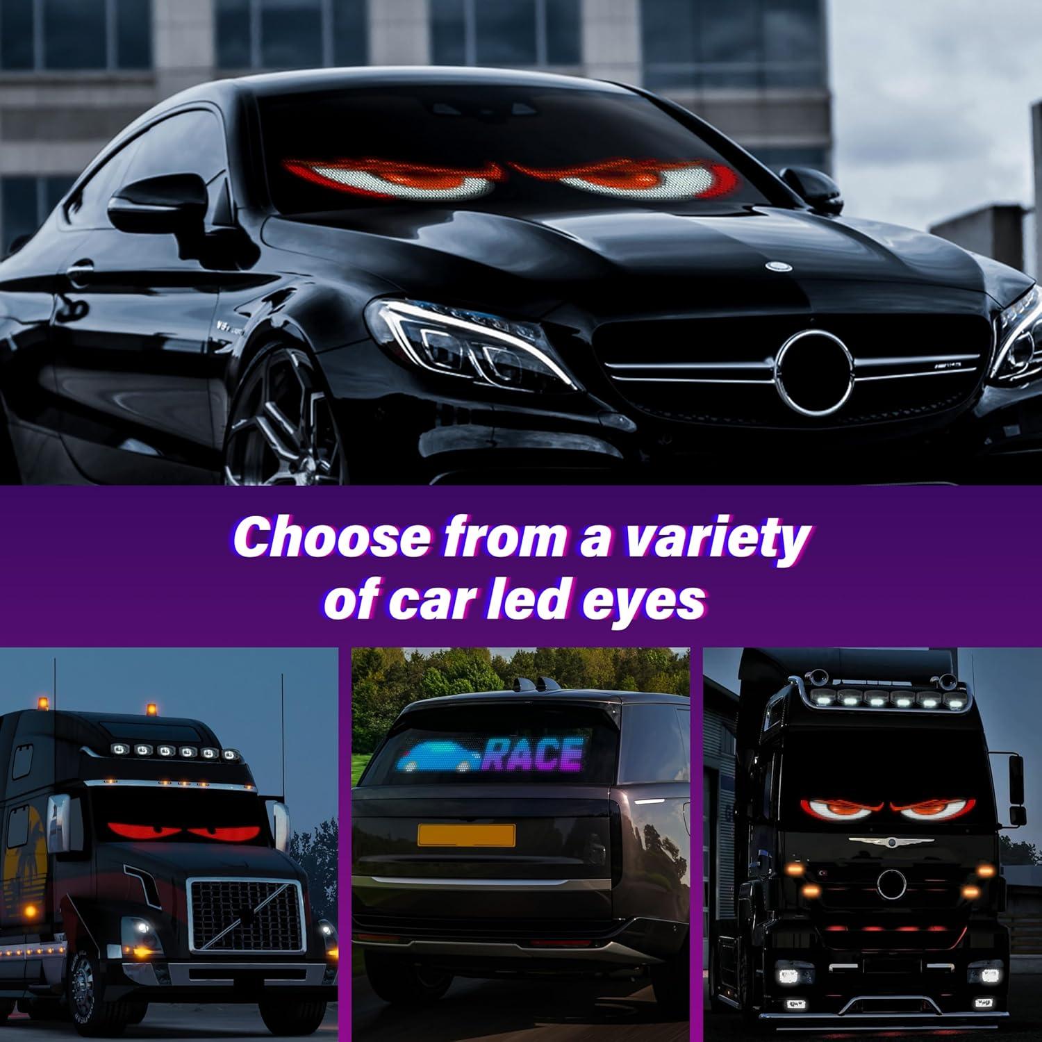 Luz LED Ojos Diabólicos Sooguard 60x12 cm con Control Remoto